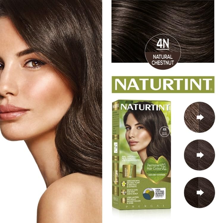 White Smoke Naturtint 4N Natural Chestnut Hair Color, 5.07 FZ