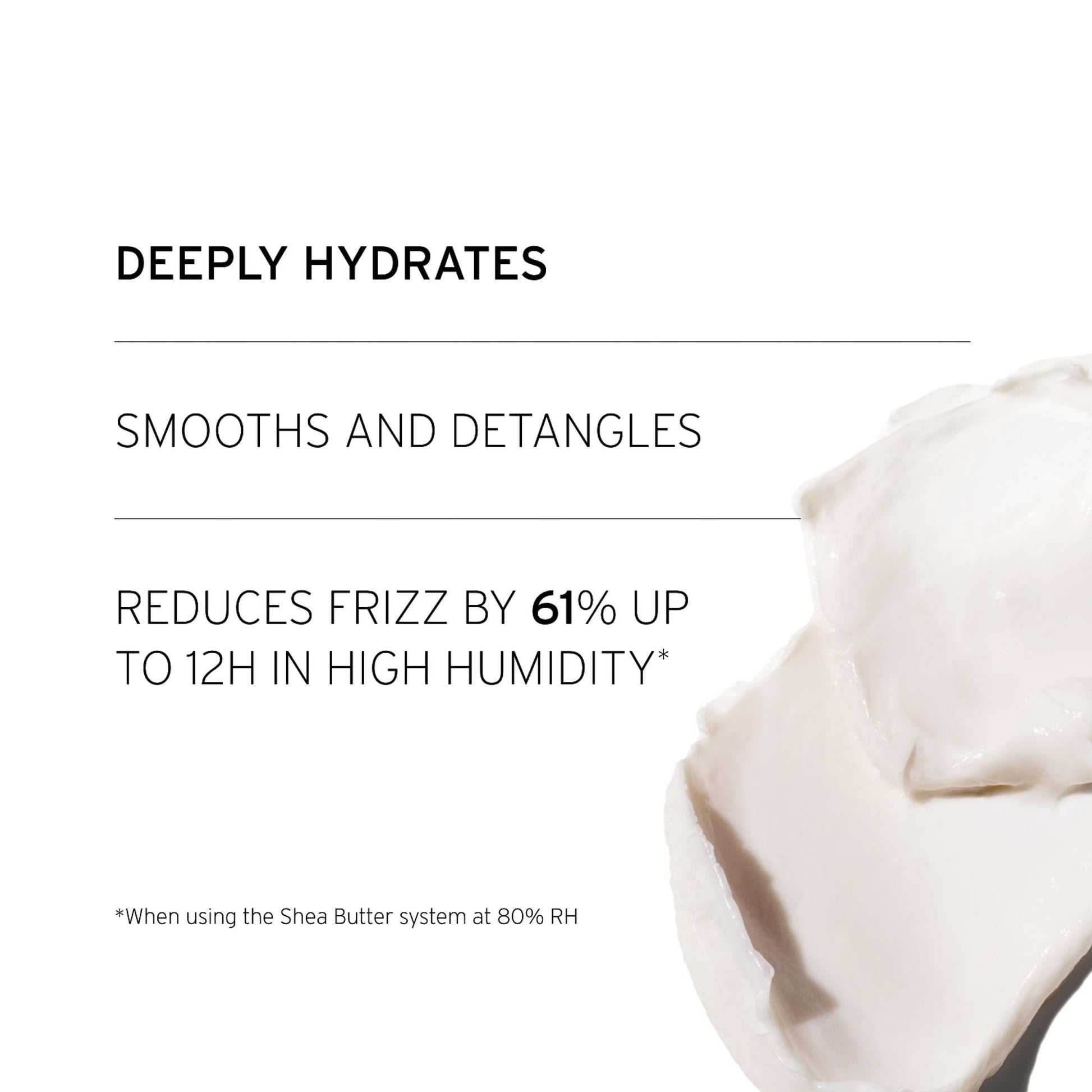 White Smoke FEKKAI Shea Butter Conditioner - 1 Liter - Moisturizes & Hydrates - Reduces Frizz by 61% Up to 12H - Free of Sulfates, Parabens, Phthalates - Vegan, Cruelty-Free