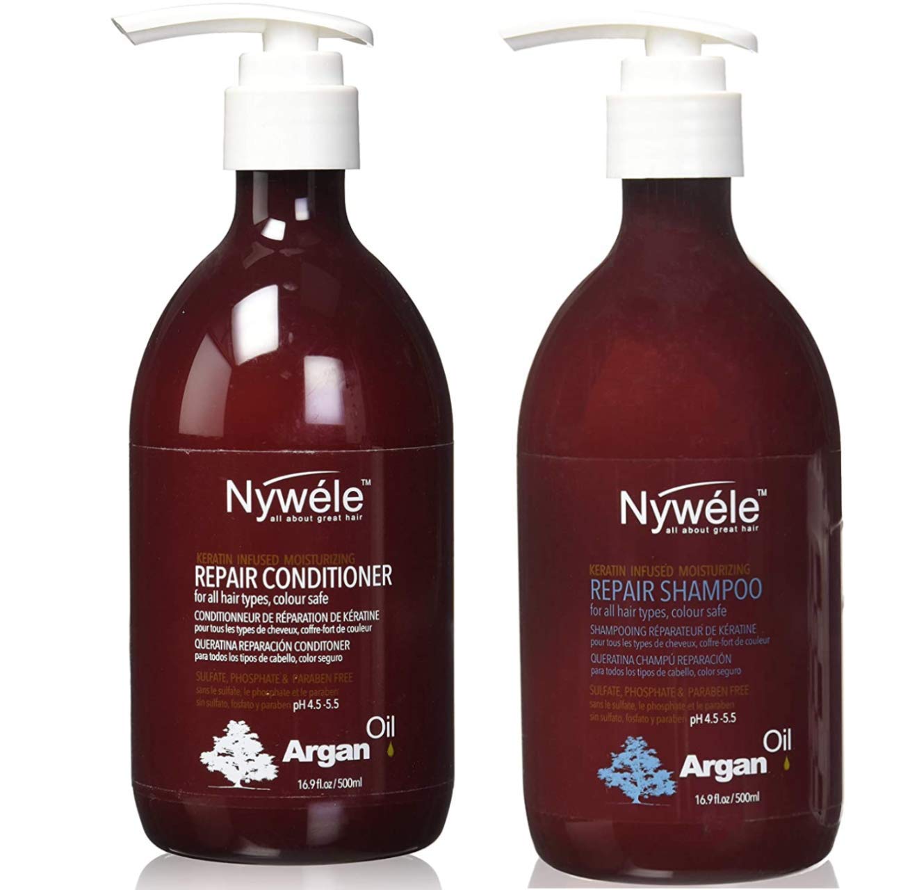 White Smoke Nywele Argan Moisturizing Repair, Shampoo And Conditioner 500ml