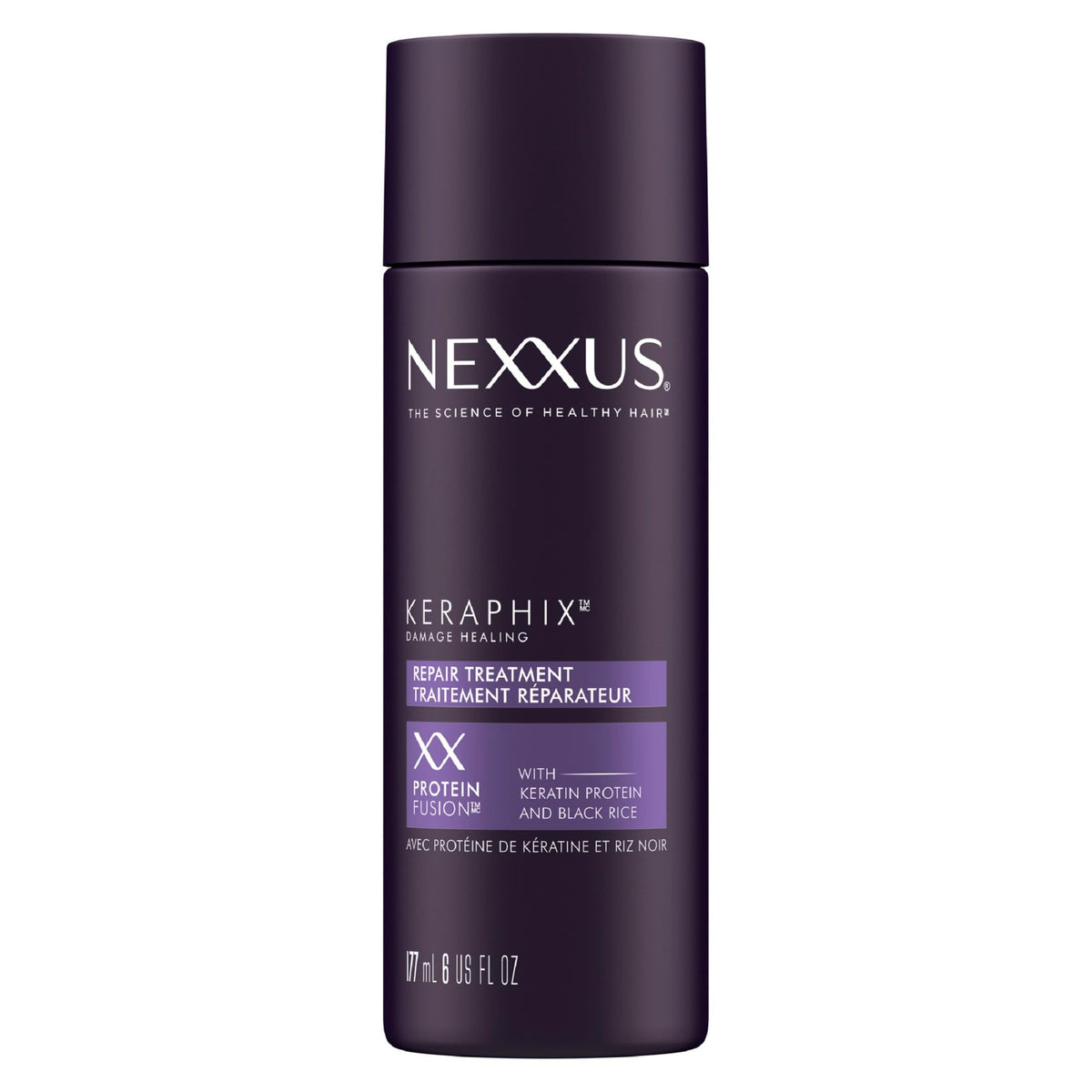 Black Nexxus Keraphix Pre-Wash Treatment Damage Repair Cream 6 oz