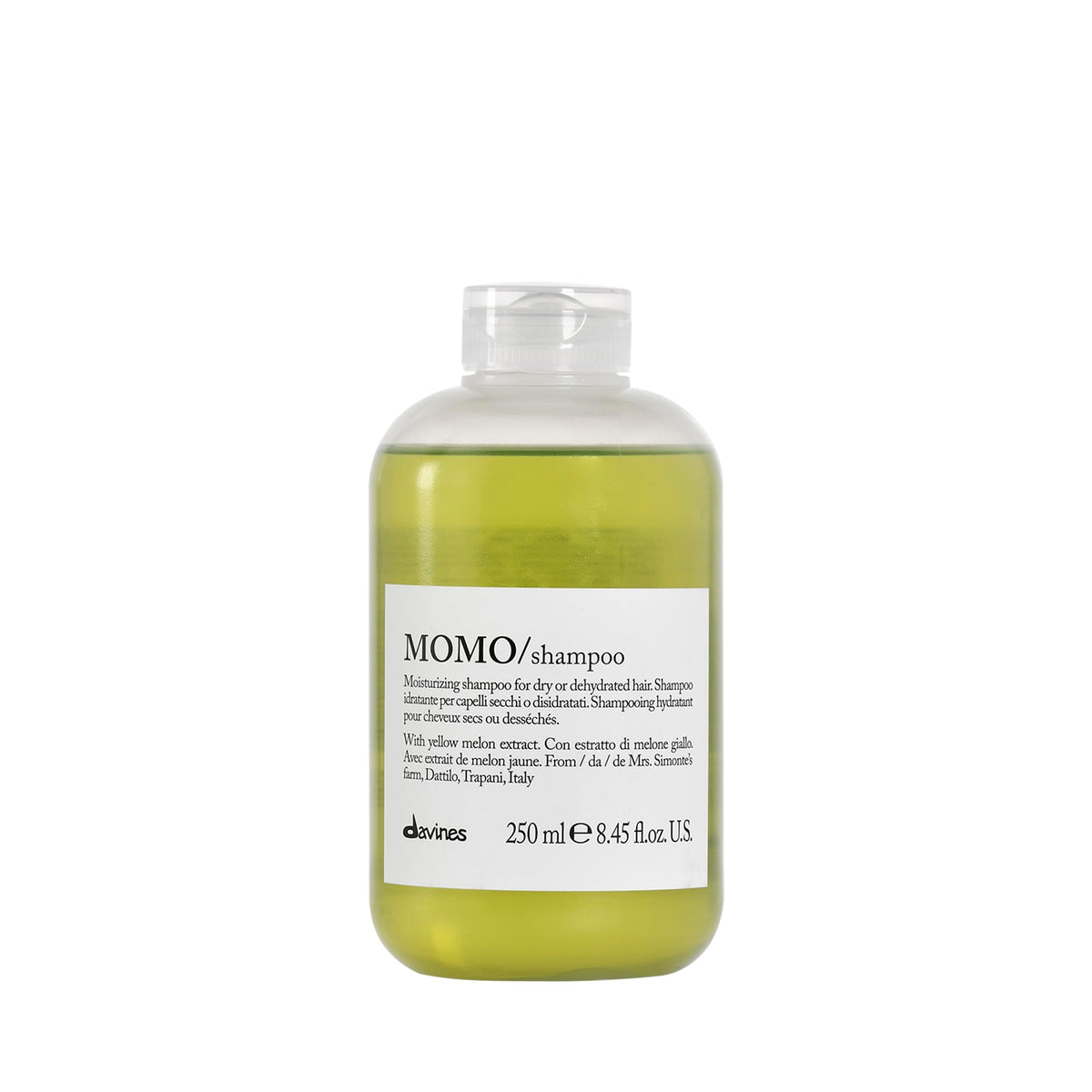 Lavender Davines MOMO Shampoo Rich Deep Moisturizing Hydration For Dry Hair