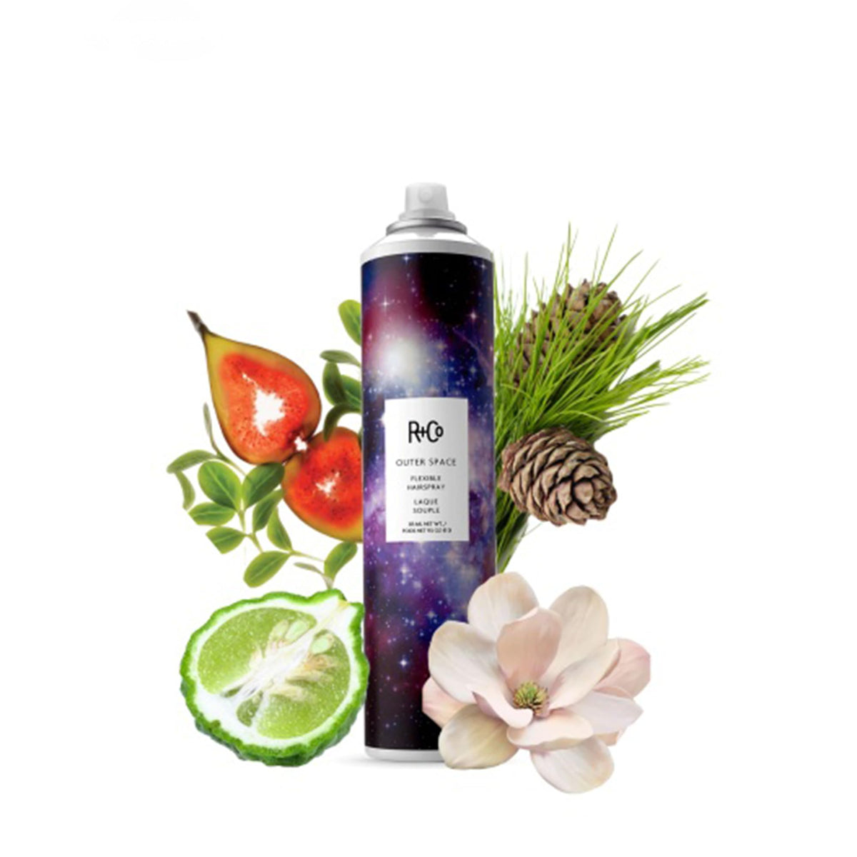 White Smoke R+Co OUTER SPACE Flexible Hairspray