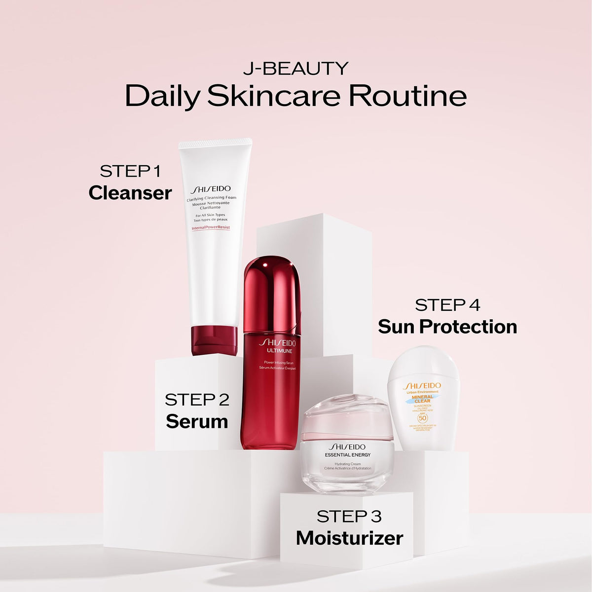 Misty Rose Shiseido Essential Energy Hydrating Cream Moisturizer Set - $97 Value