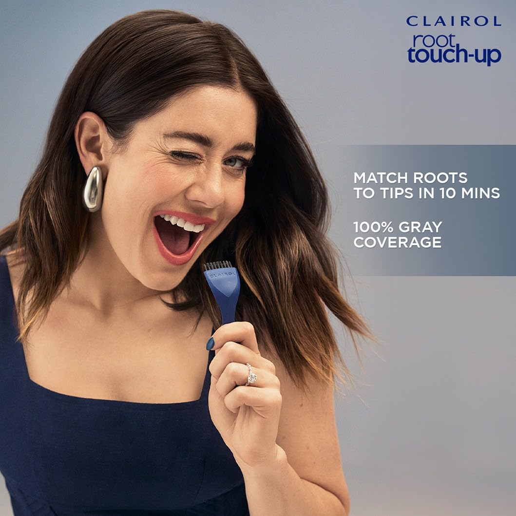 Dark Gray Clairol Root Touch-Up by Nice'n Easy Permanent Hair Dye, 6G Light Golden Brown Hair Color| 100% Gray Coverage | Easy Brush Application | Matches Professional Salon Shades | Pack of 1