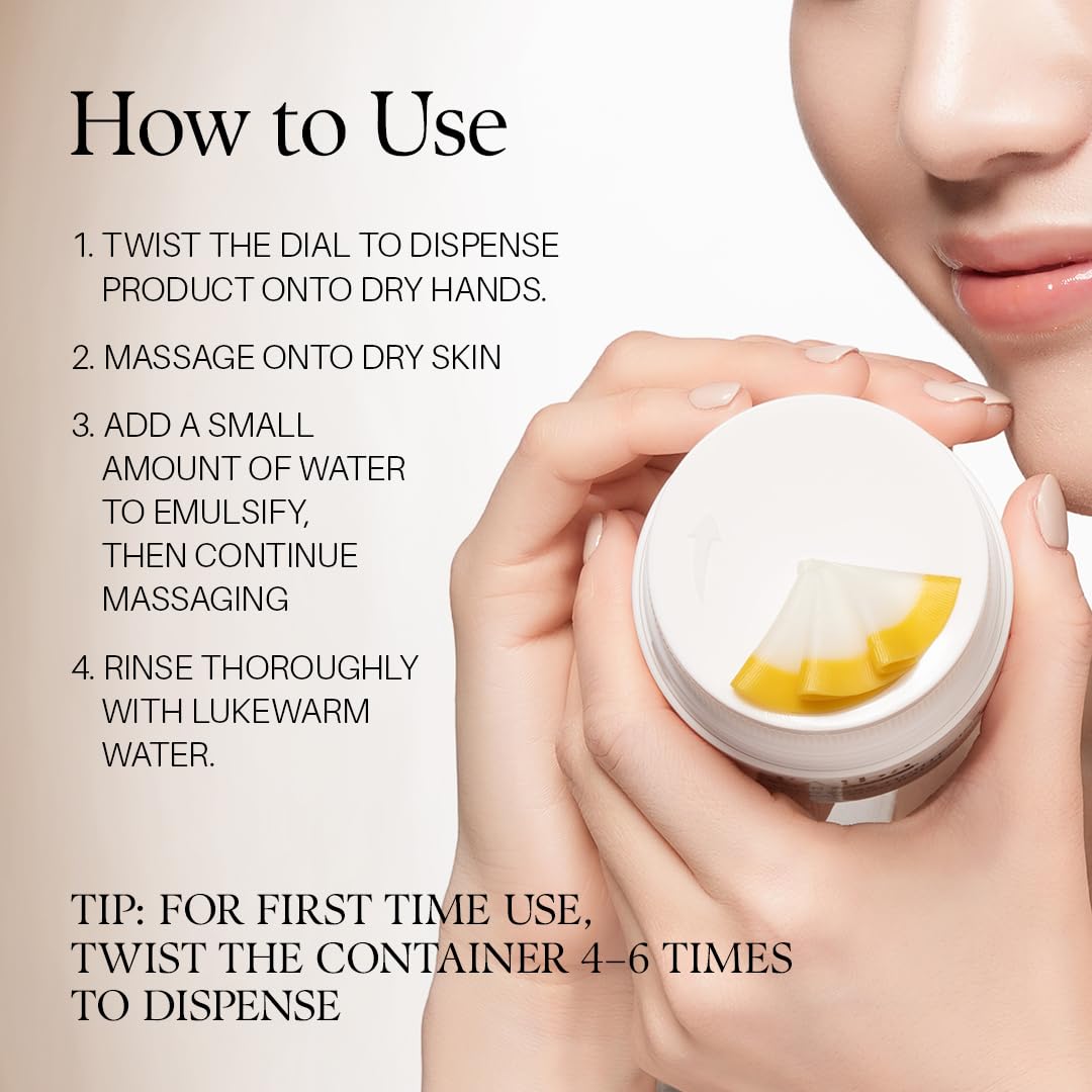 White Smoke d'alba Piedmont Signature Vita Collagen Deep Cleansing Balm (1.69 fl oz), All-in-One Makeup Remover with Vitamin C, Pore Care, 3-in-1 Balm Oil Milk Cleanser