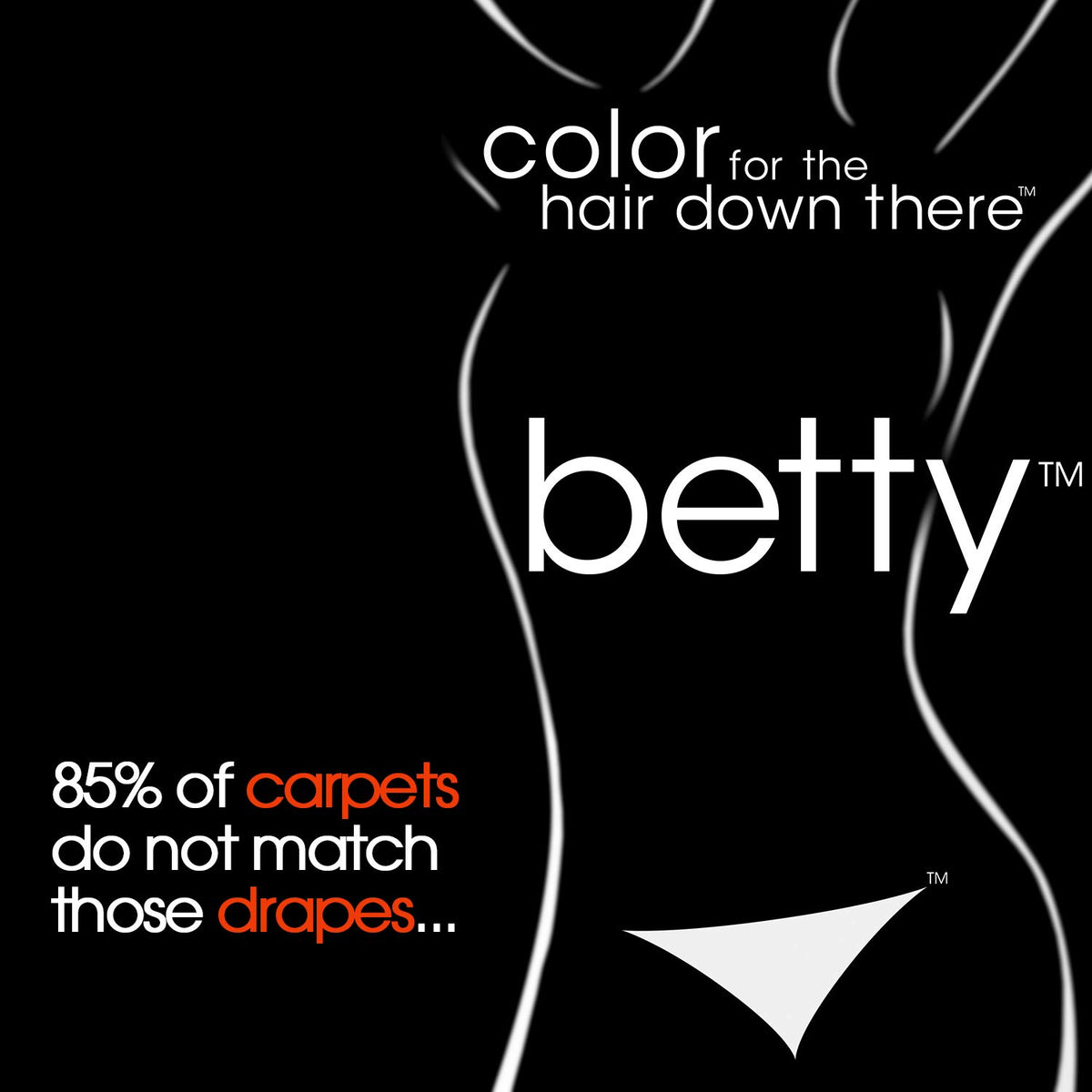 Black Brown Betty - Hair Color for the Hair Down There Kit