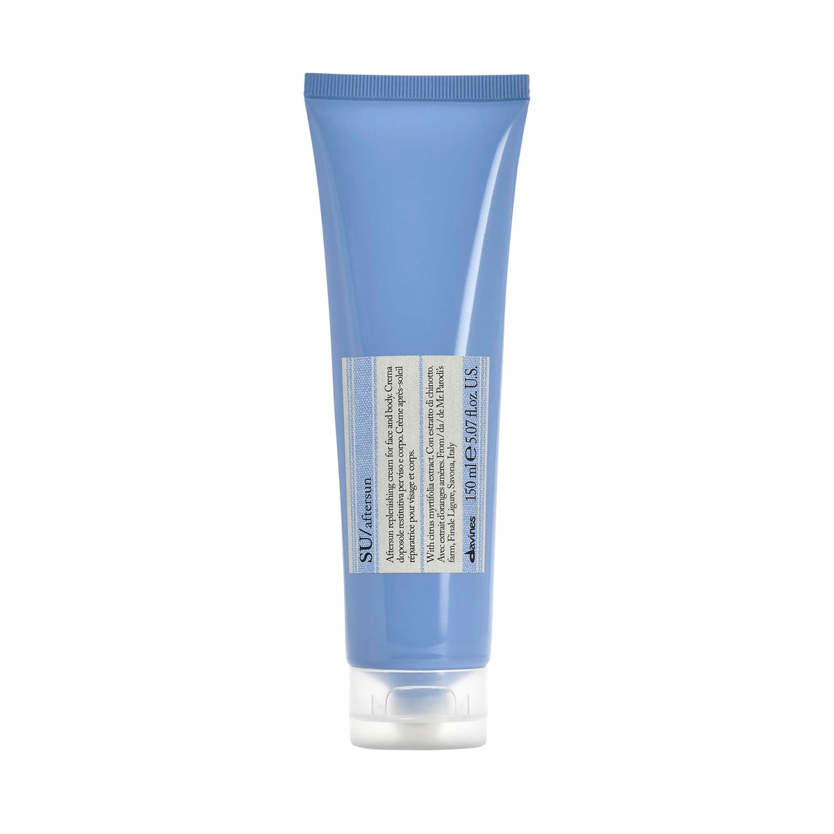 White Smoke Davines SU Aftersun, Hydrating Skincare Gel To Moisturize, Protect And Smooth Skin, Soothe And Hydrate Reddened Skin After Exposure, 5.07 Fl. Oz.