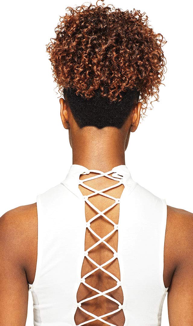White Smoke CUTIE (2T1/BU) - Outre Timeless Pineapple Pony Synthetic Drawstring Ponytail
