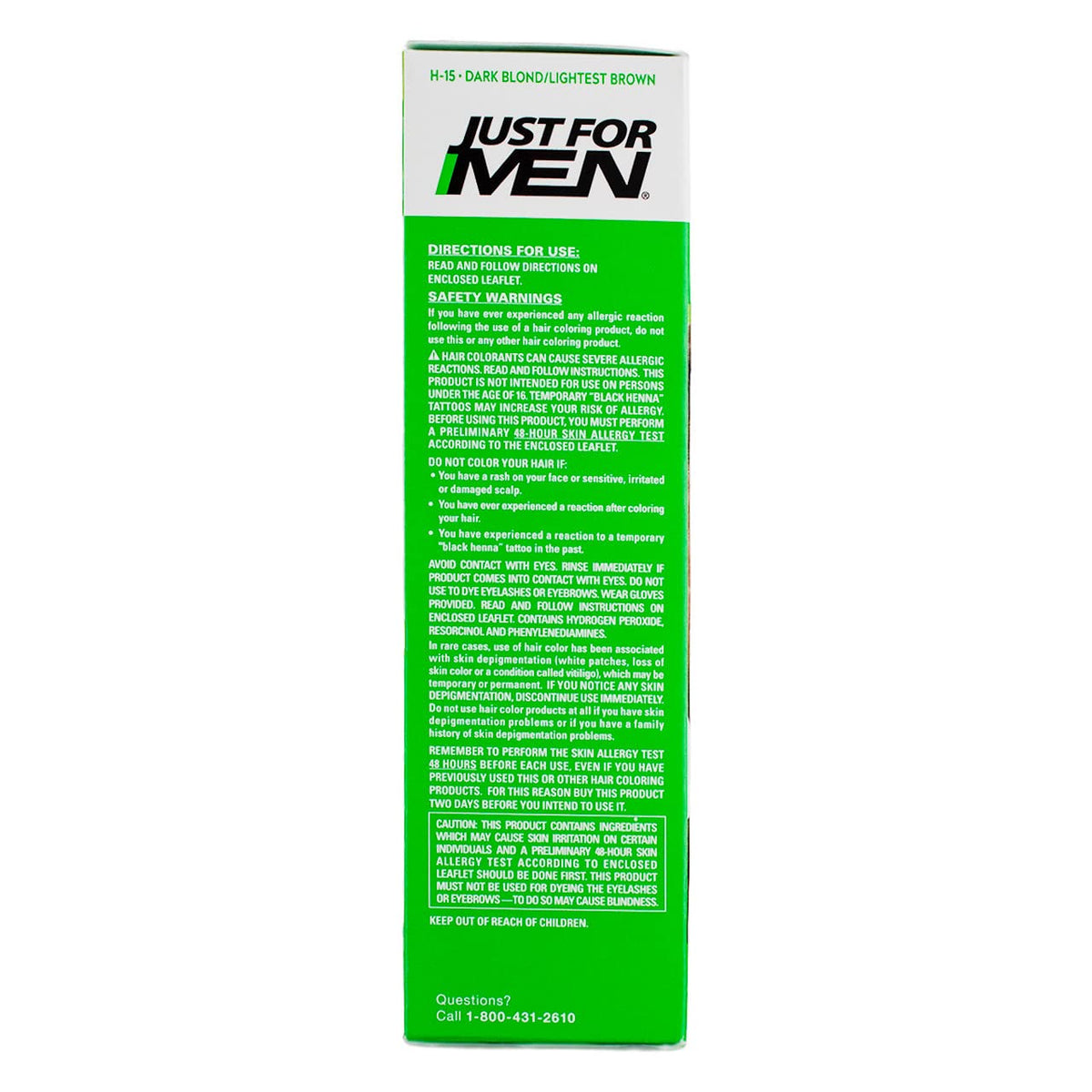 Medium Sea Green Just For Men Original Formula Hair Color, Dark Blond/Lightest Brown H-15