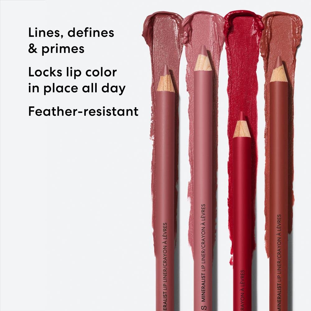 White Smoke bareMinerals Mineralist Lasting Lip Liner, 0.04 oz