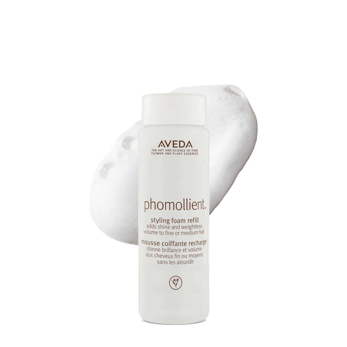 White Smoke AVEDA Phomollient Styling Foam | Weightless Volumizing Mousse for Fine to Medium Hair | Adds Body & Shine | Refill, 6.7 Fl Oz