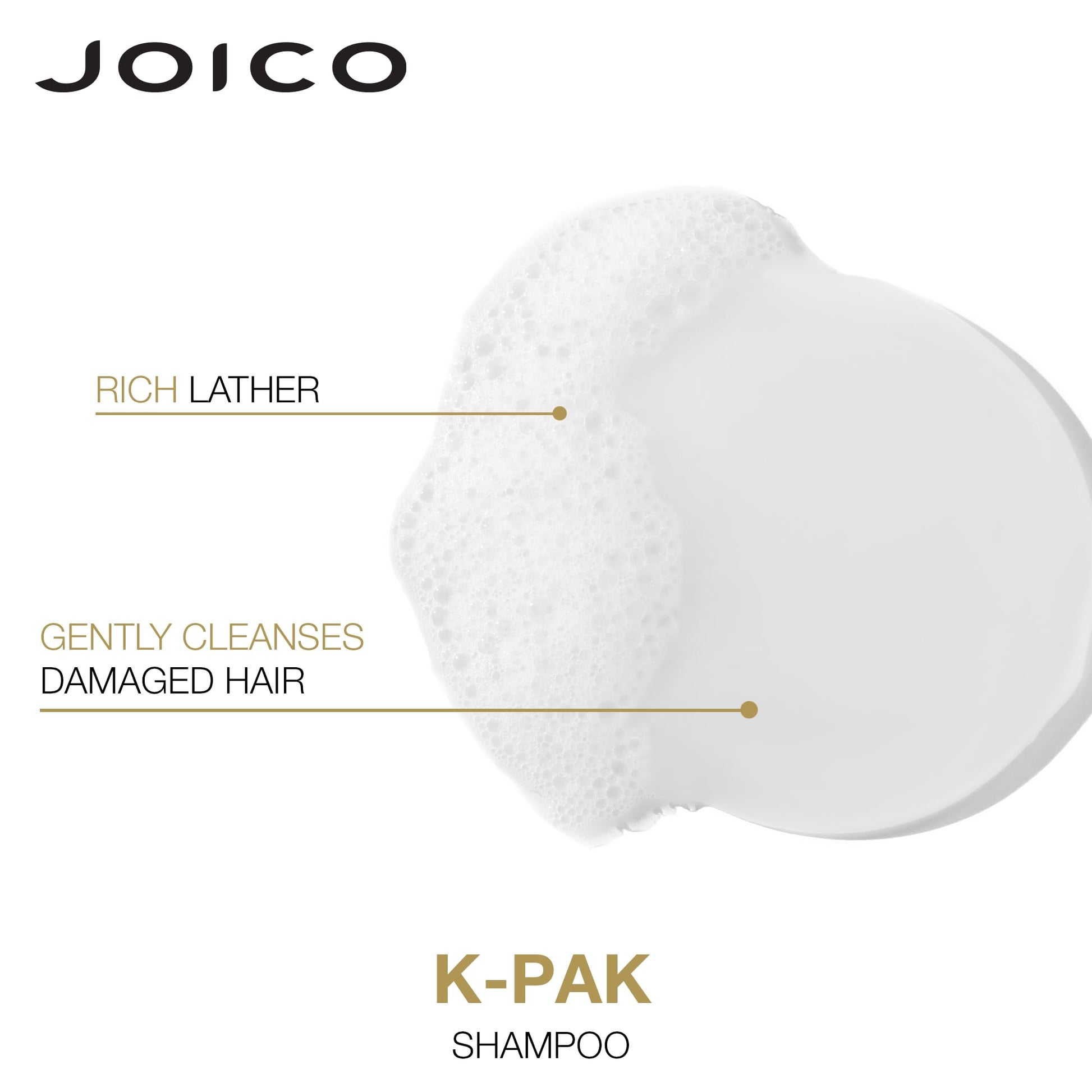White Smoke Joico K-PAK Daily Shampoo and Conditioner Set to Repair Damage, 10.1-Ounce