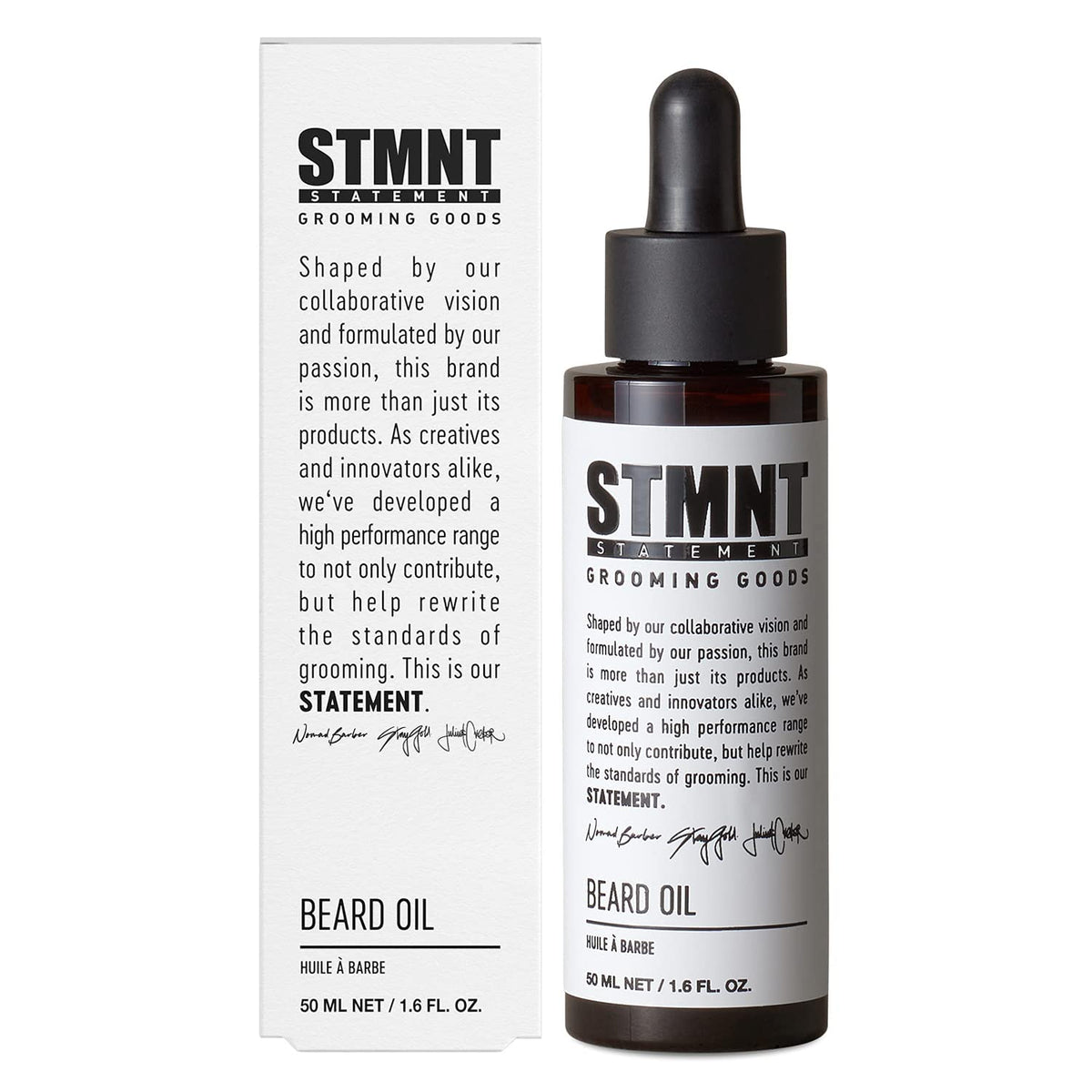 White Smoke STMNT Grooming Goods Beard Oil, 1.6 oz | Silicone Free| Moisturizing Formula with Natural Oils