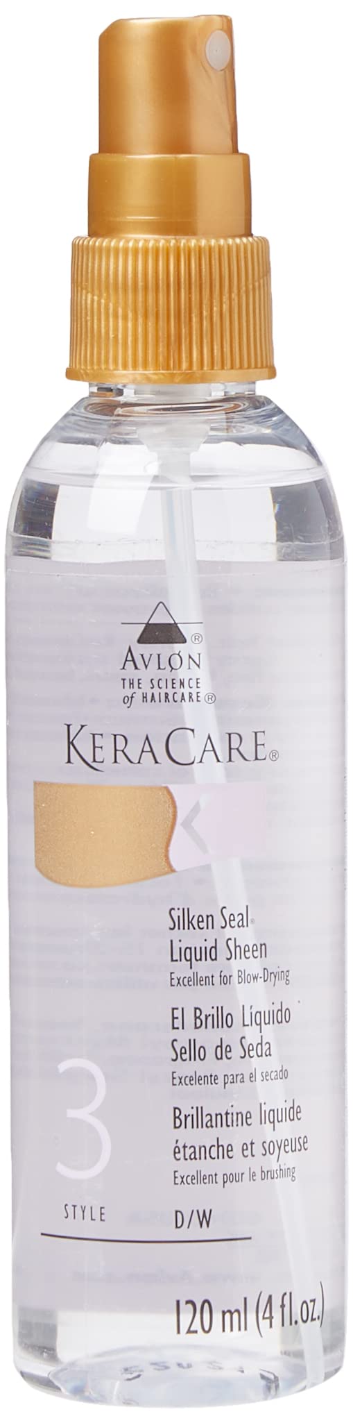 White Smoke Keracare Silken Seal Liquid Sheen Avlon Spray 4 Oz