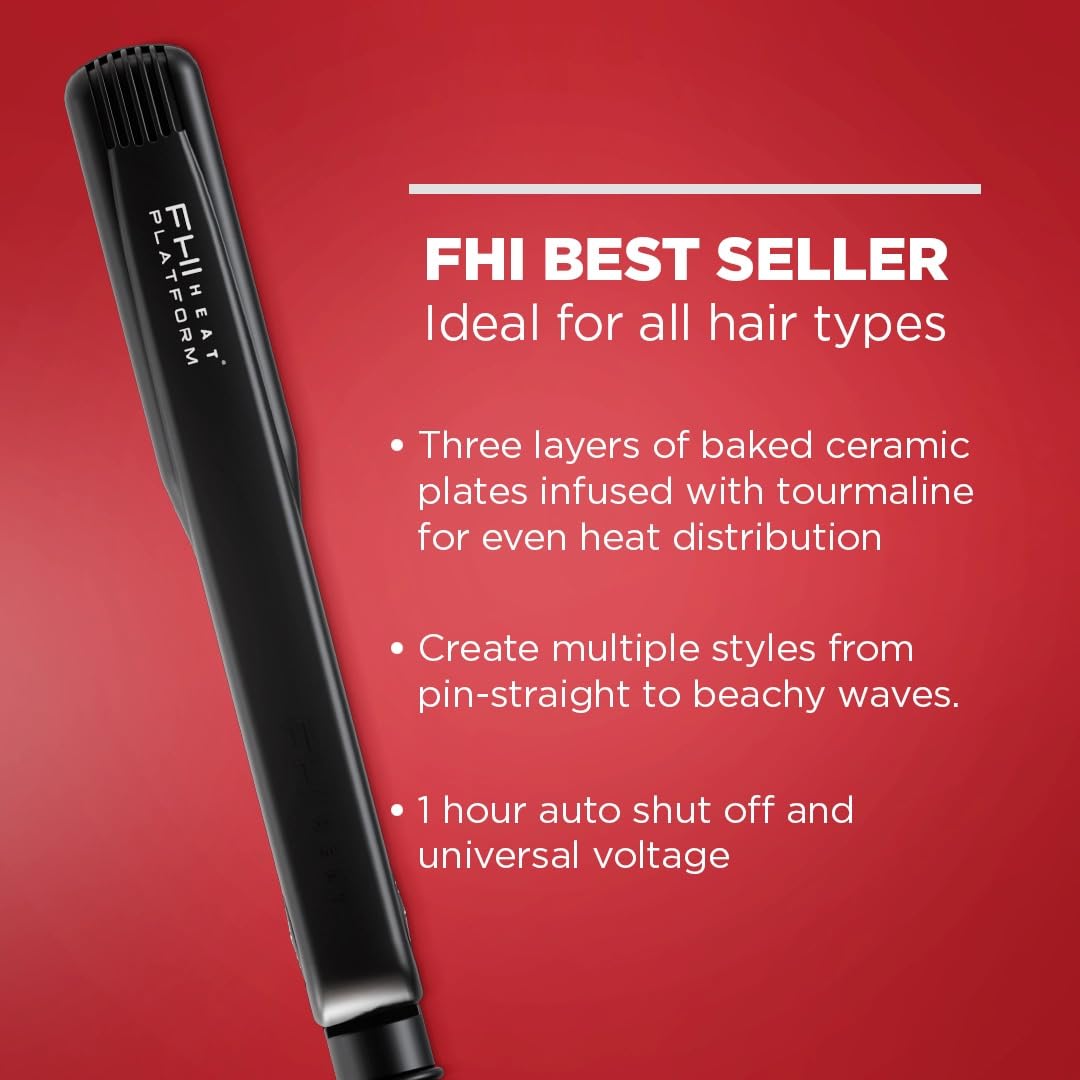 Firebrick FHI Heat Platform Pro Styling Tourmaline Hair Straightener 1 & 1/4"