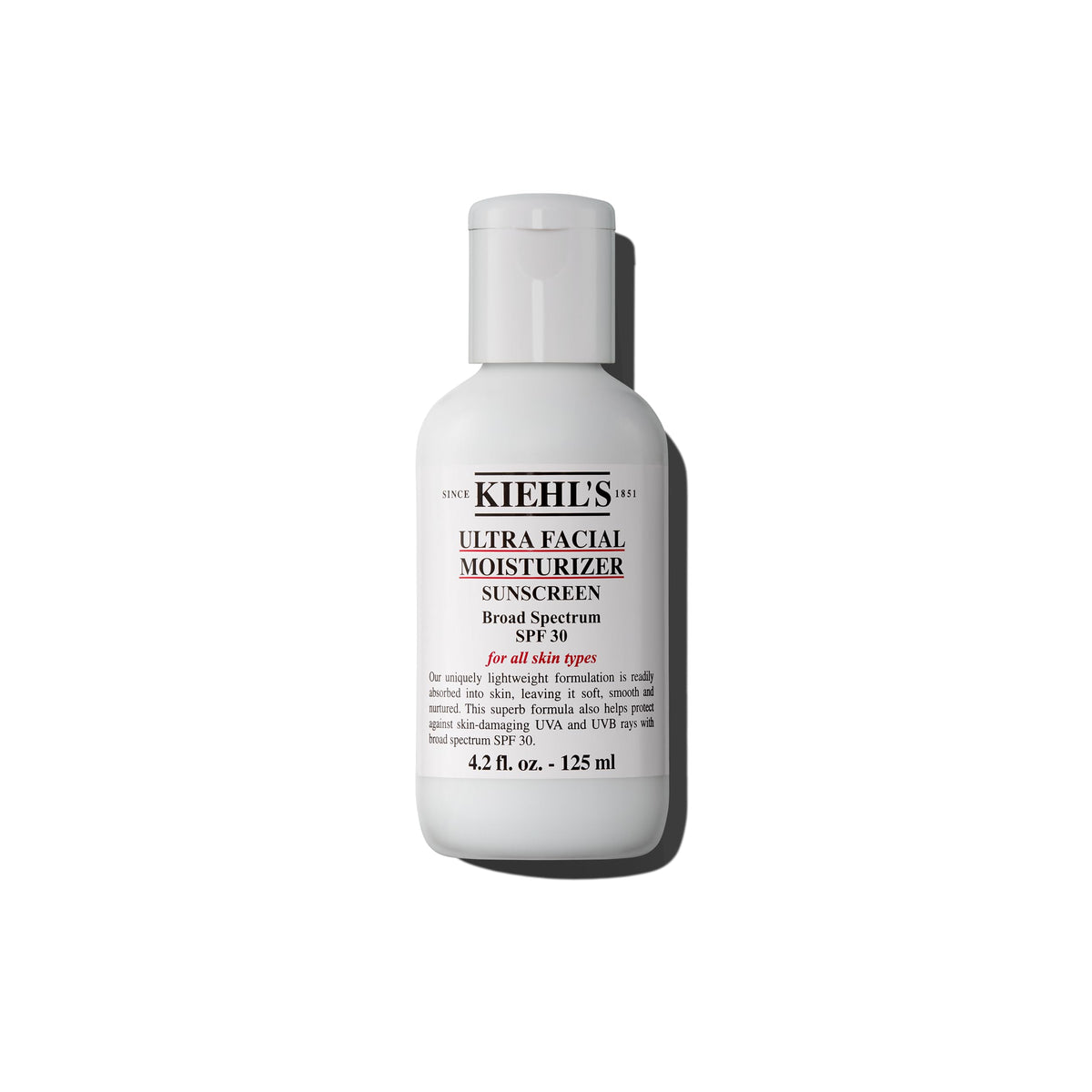 Light Gray Kiehl's - Ultra Facial Moisturizer with SPF 30, Hydrating Cream - 4.2 fl oz