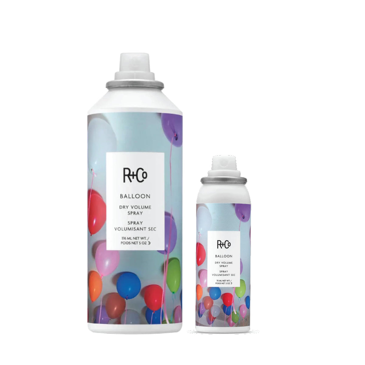White Smoke R+Co BALLOON Dry Volume Spray – 3 Pack, Lightweight Hair Volumizer, Adds Lift & Texture, All Hair Types