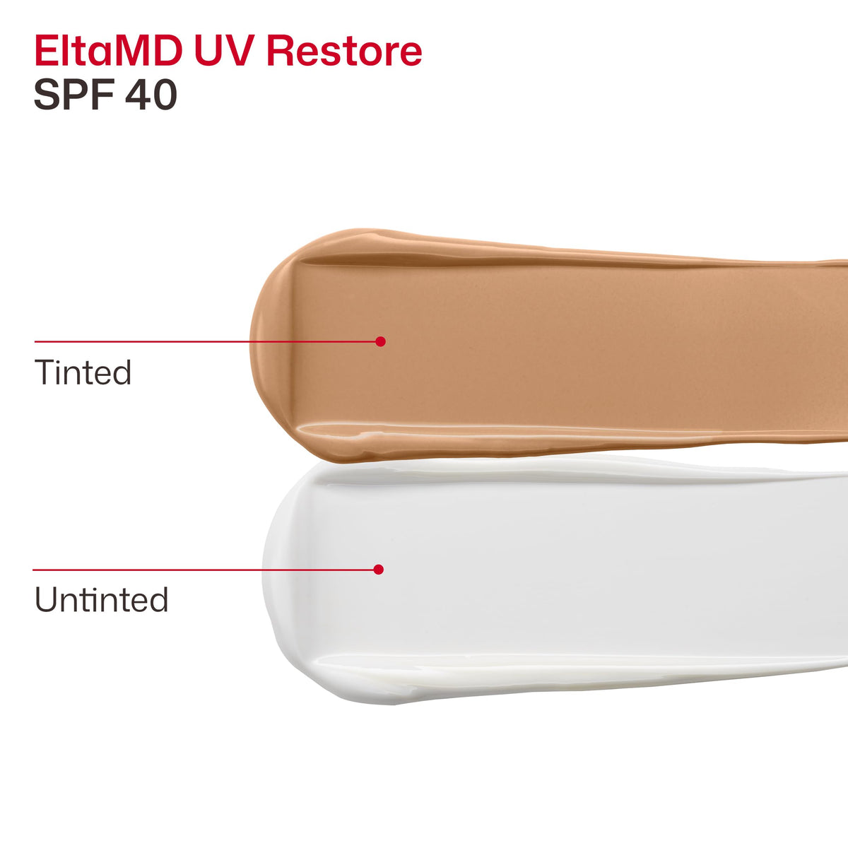 White Smoke EltaMD UV Restore 100% Mineral Face Sunscreen For Mature Skin, SPF 40
