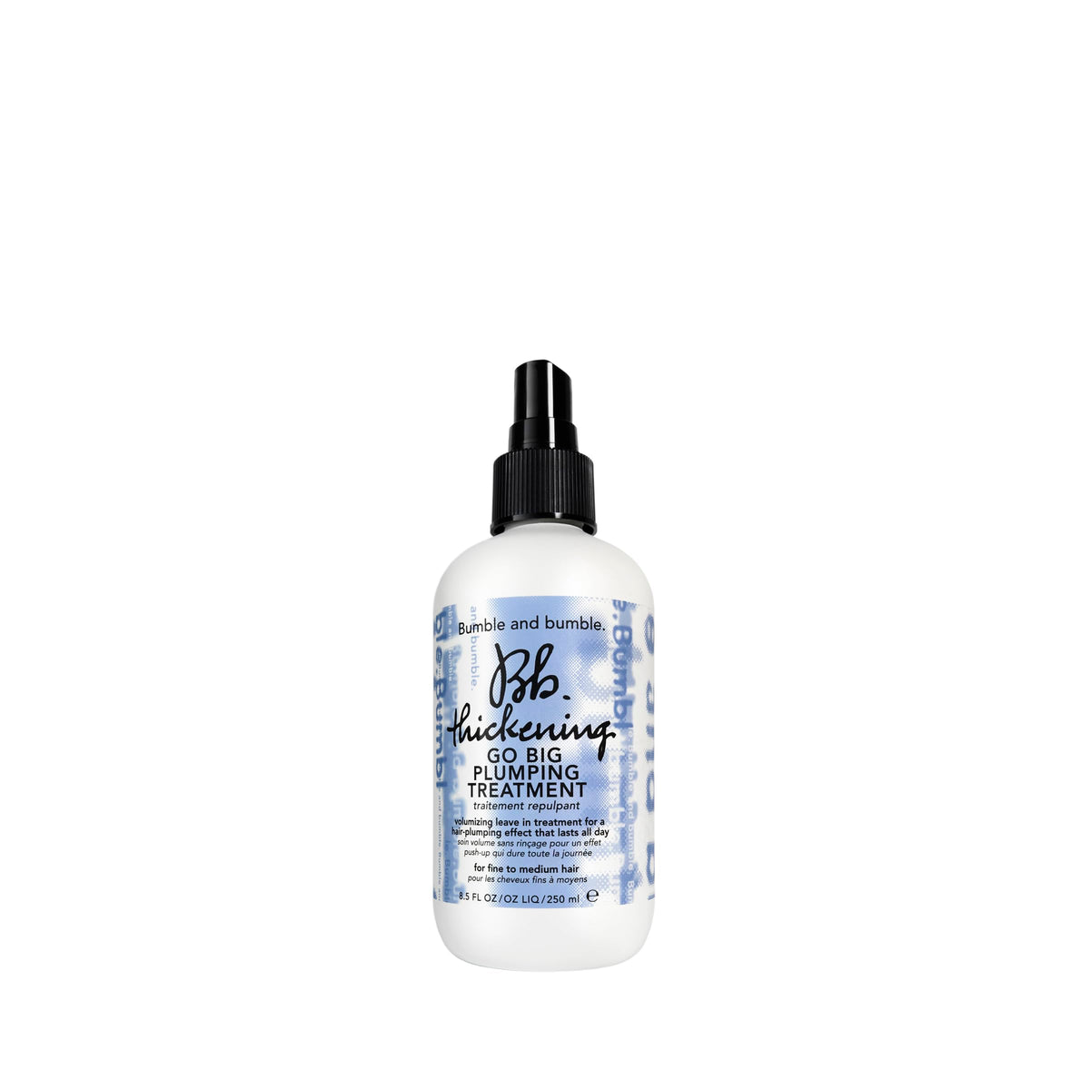 White Smoke Bumble and bumble. Thickening Go Big Plumping Hair Treatment Spray | Heat Protection | Softening + Defining | Straight to Wavy, 8.5 Fl Oz