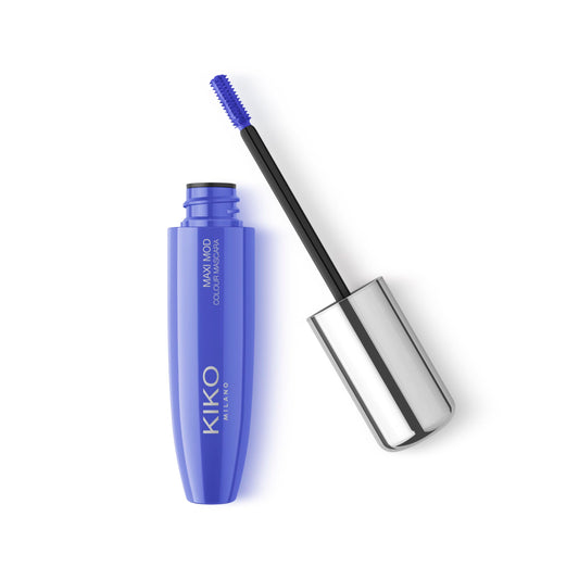 White Smoke KIKO Milano Maxi Mod Colour Mascara, 01 Electric Blue