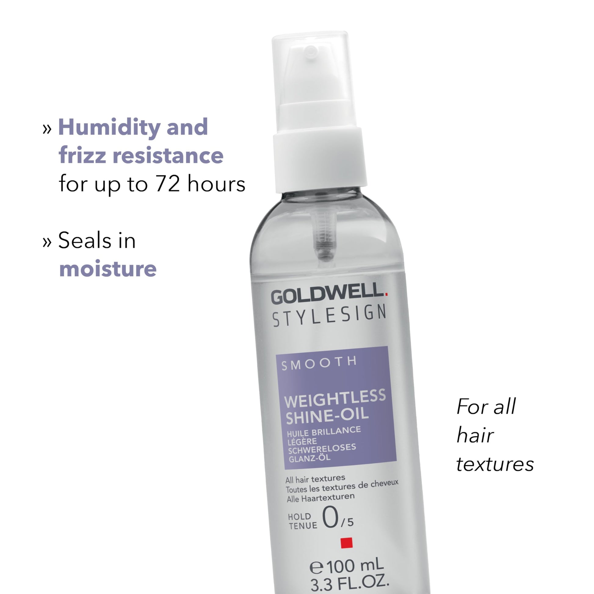 White Smoke Goldwell StyleSign Weightless Shine-Oil