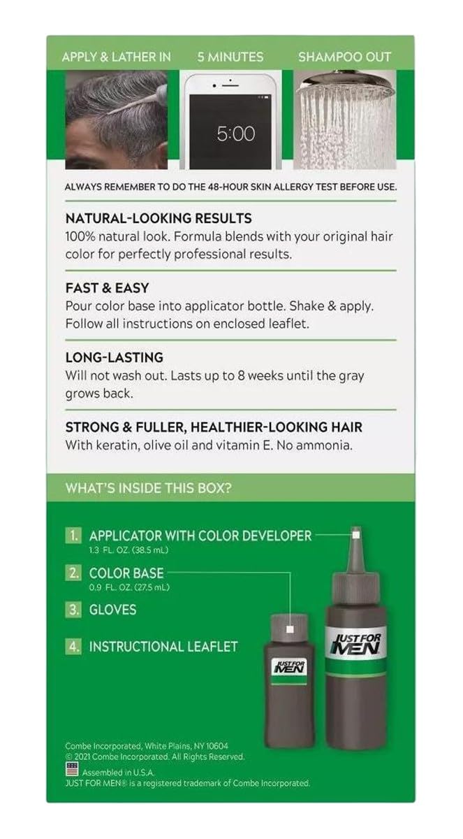 Lavender Just For Men Shampoo In #H-47 Haircolor Rich Dark Brown (6 Pack)