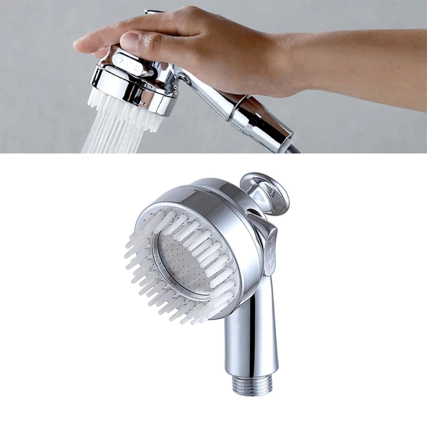 White Smoke Sink Faucet Sprayer Attachment,Salon Shampoo Bowl Spray Head Side Control Button Pedicure Chair Sprayer Shower Head Adjustable Handheld Shower Head Salon & Spa Chairs Sprayer Head with Meridian brush