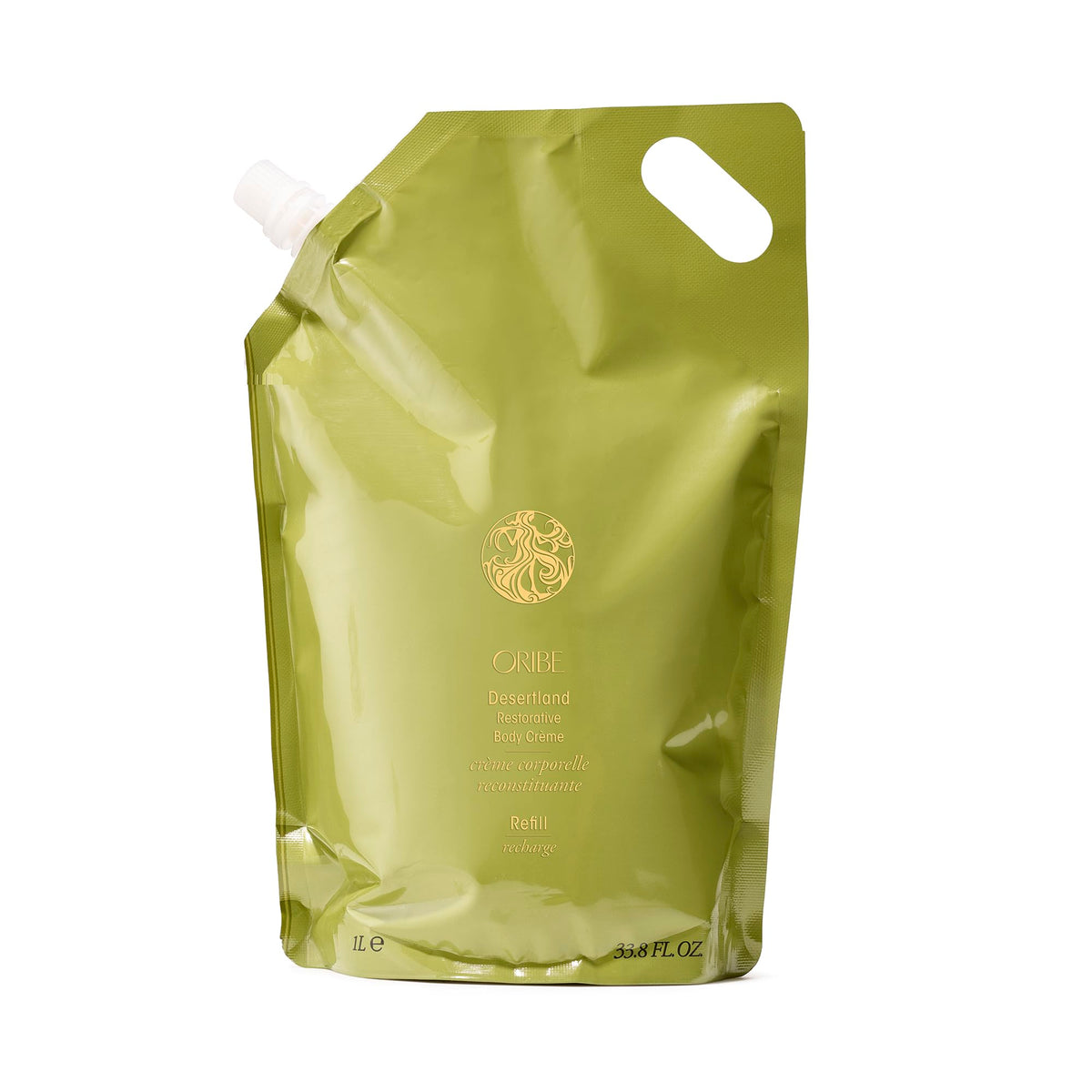 Dark Khaki ORIBE Desertland Body Cream Liter Refill - Moisturizes & Softens Skin