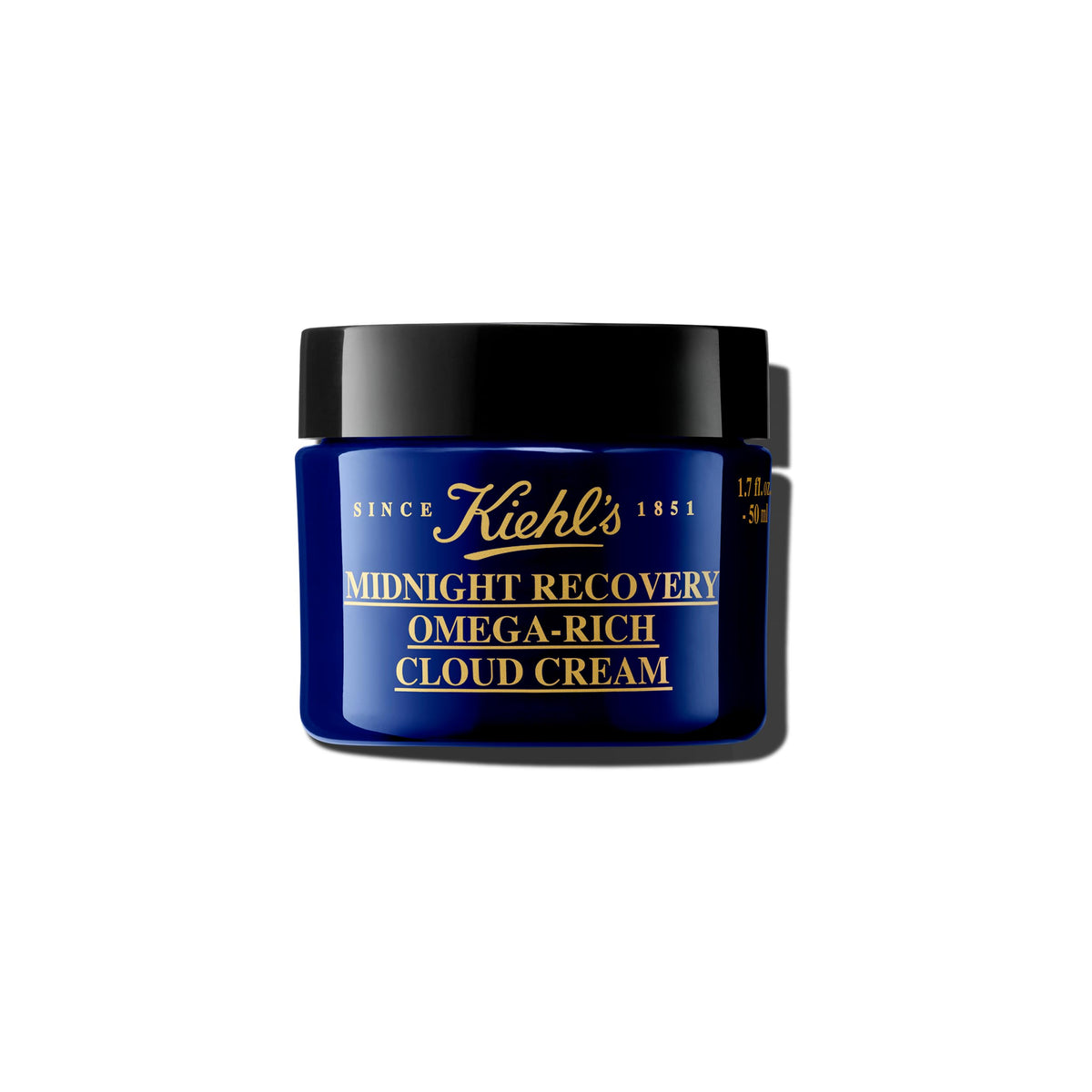Black Kiehl's - Midnight Recovery Cloud Cream - Anti-Aging Plumping - 1.7 fl oz