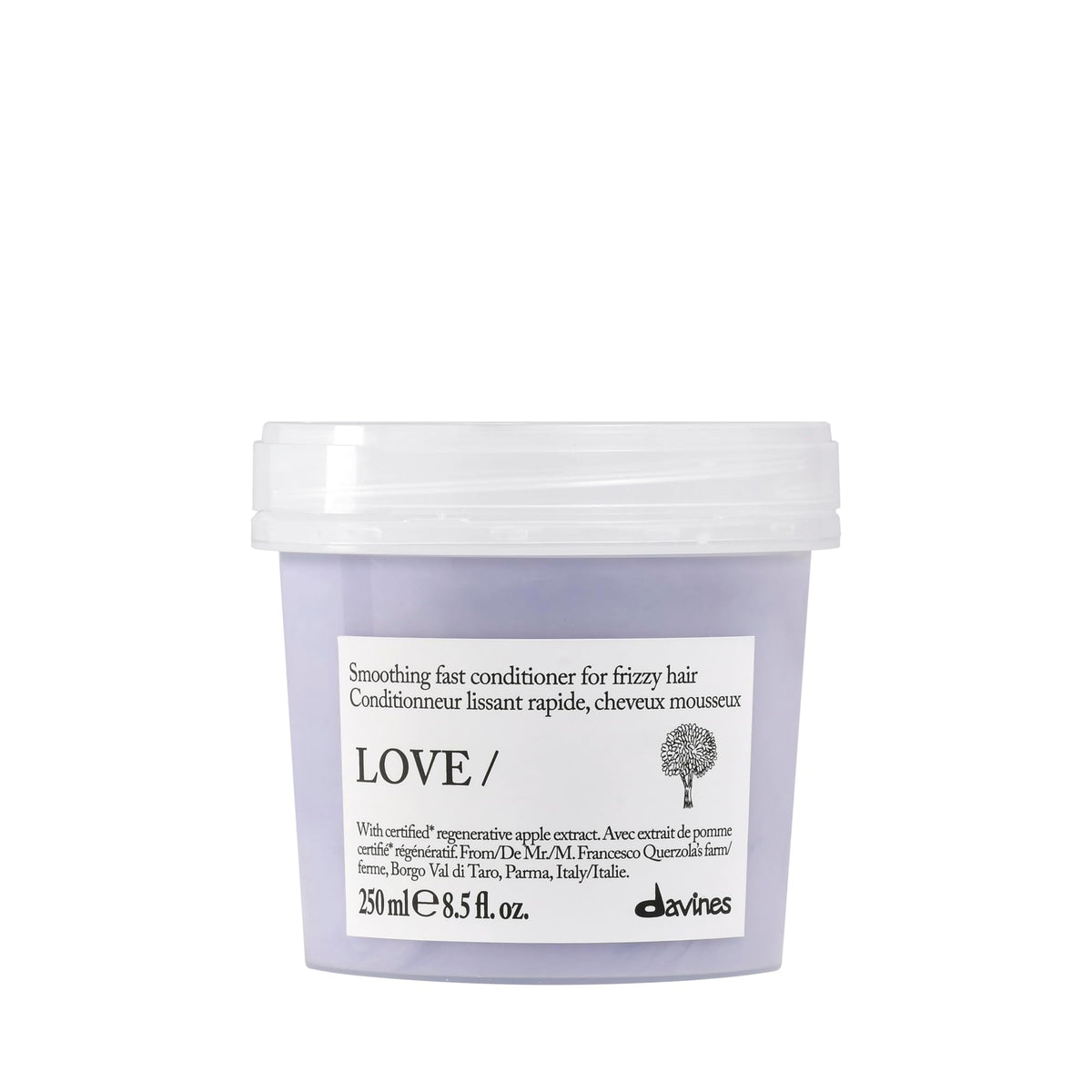 Lavender Davines LOVE SMOOTHING/Conditioner Long-Lasting Anti-Frizz Shine 8.5 Fl Oz