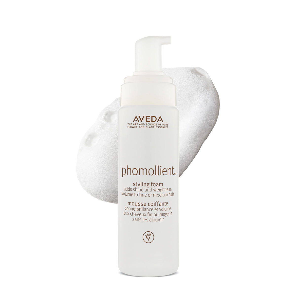 White Smoke AVEDA Phomollient Styling Foam | Weightless Volumizing Mousse for Fine to Medium Hair | Adds Body & Shine | Refill, 6.7 Fl Oz