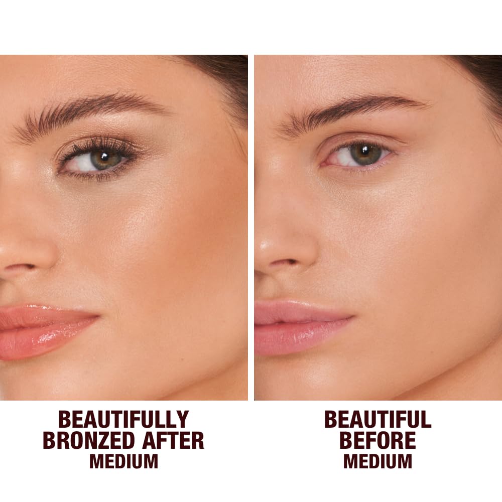 Dark Salmon Charlotte Tilbury Beautiful Skin Face & Body Cream Bronzer Makeup