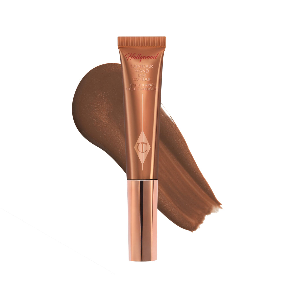 White Smoke Charlotte Tilbury Hollywood Liquid Contour Wand - Easy-to-Use Contour Stick & Liquid Bronzer for Sculpting & Shaping - Leaves a Natural-Looking Sculpted Finish