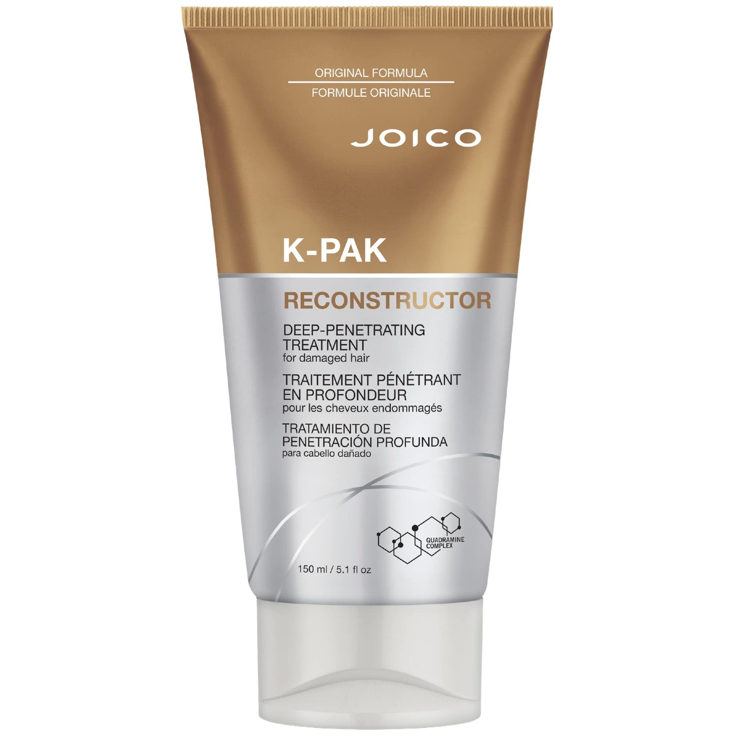 White Smoke Joico K-PAK Reconstructor Deep-Penetrating Treatment | For Damaged Hair | Repair & Strengthen Strands | Rebuild & Fortify Damaged Hair | Improve Elasticity | With Keratin & Arginine | 5.1 Fl Oz