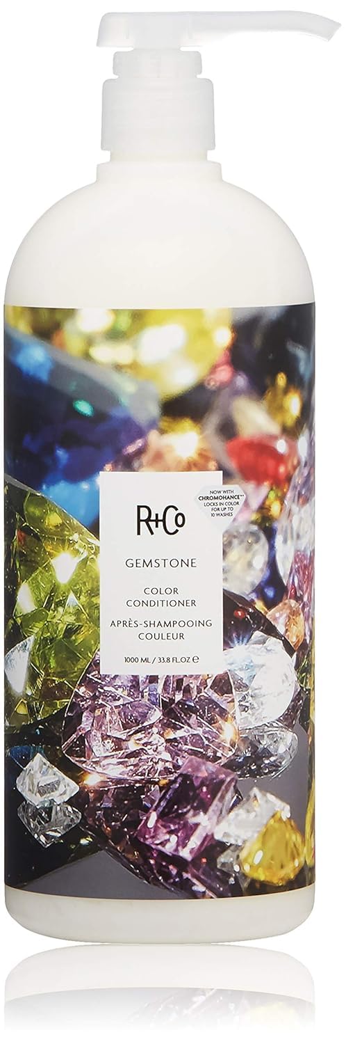 White Smoke R+Co GEMSTONE Color Conditioner, Cream, 8.5 Fl Oz
