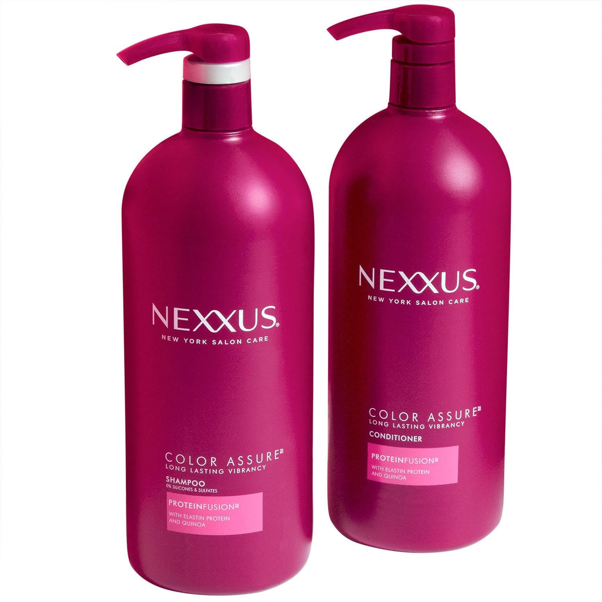 White Smoke Nexxus Color Assure Shampoo and Conditioner, 32 Fluid Ounce (Pack of 2)