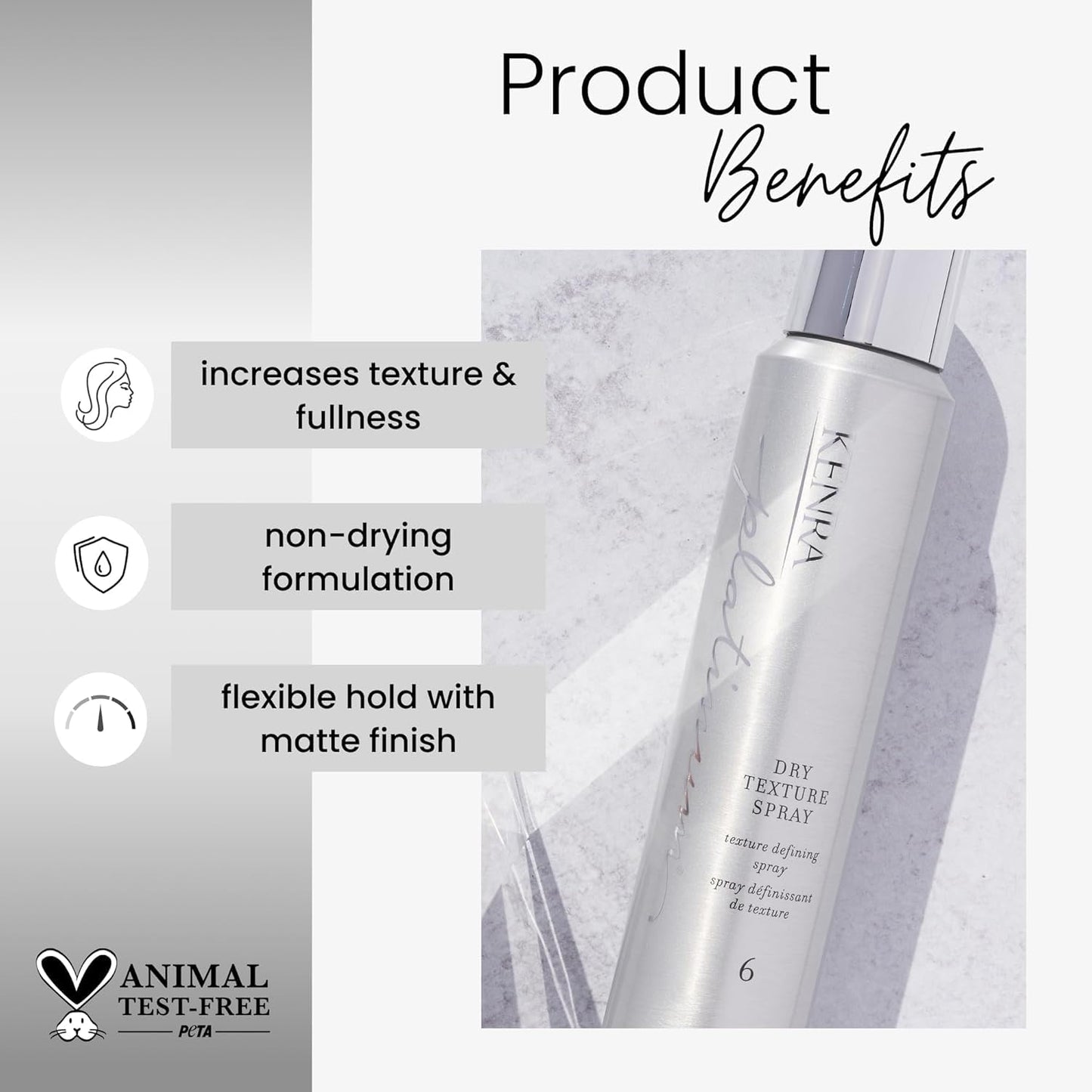 White Smoke Kenra Professional Our Greatest Hits | Kit Includes Full Size Volume Mousse Extra 17, Thermal Styling Spray 19, Pearl Detangler, and Dry Texture Spray 6 | 4 pc. Gift Set | $93 Value 27% Savings