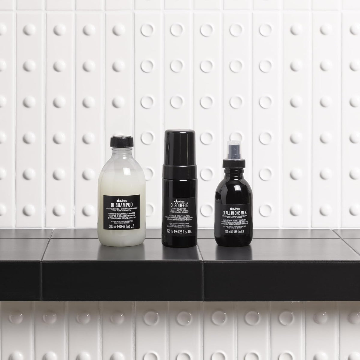 Lavender Davines OI Souffle Silkening Bodifying Foam, Heat Protectant Rich Leave-In