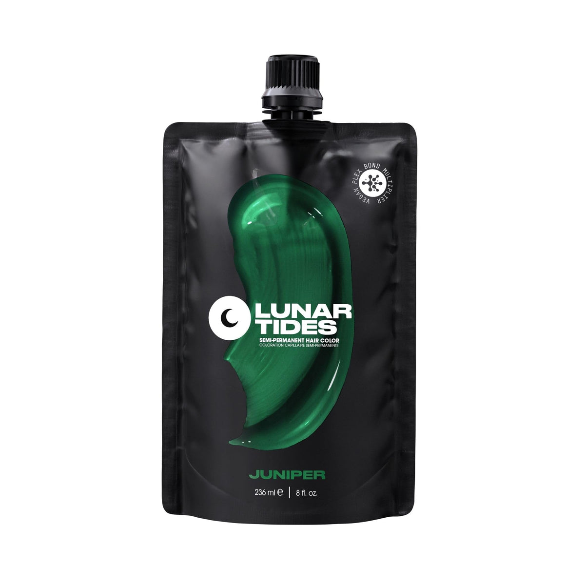 Black Lunar Tides Semi-Permanent Hair Color (43 colors) (Juniper, 8 fl. oz.)