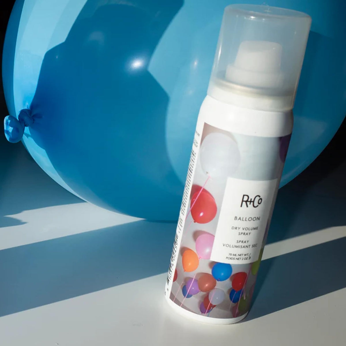 Dark Cyan R+Co BALLOON Dry Volume Spray Travel, 2 Oz