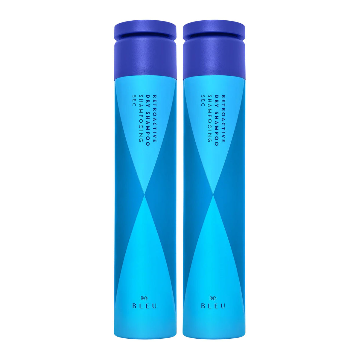 Deep Sky Blue R+Co BLEU RETROACTIVE Dry Shampoo 2 Pack