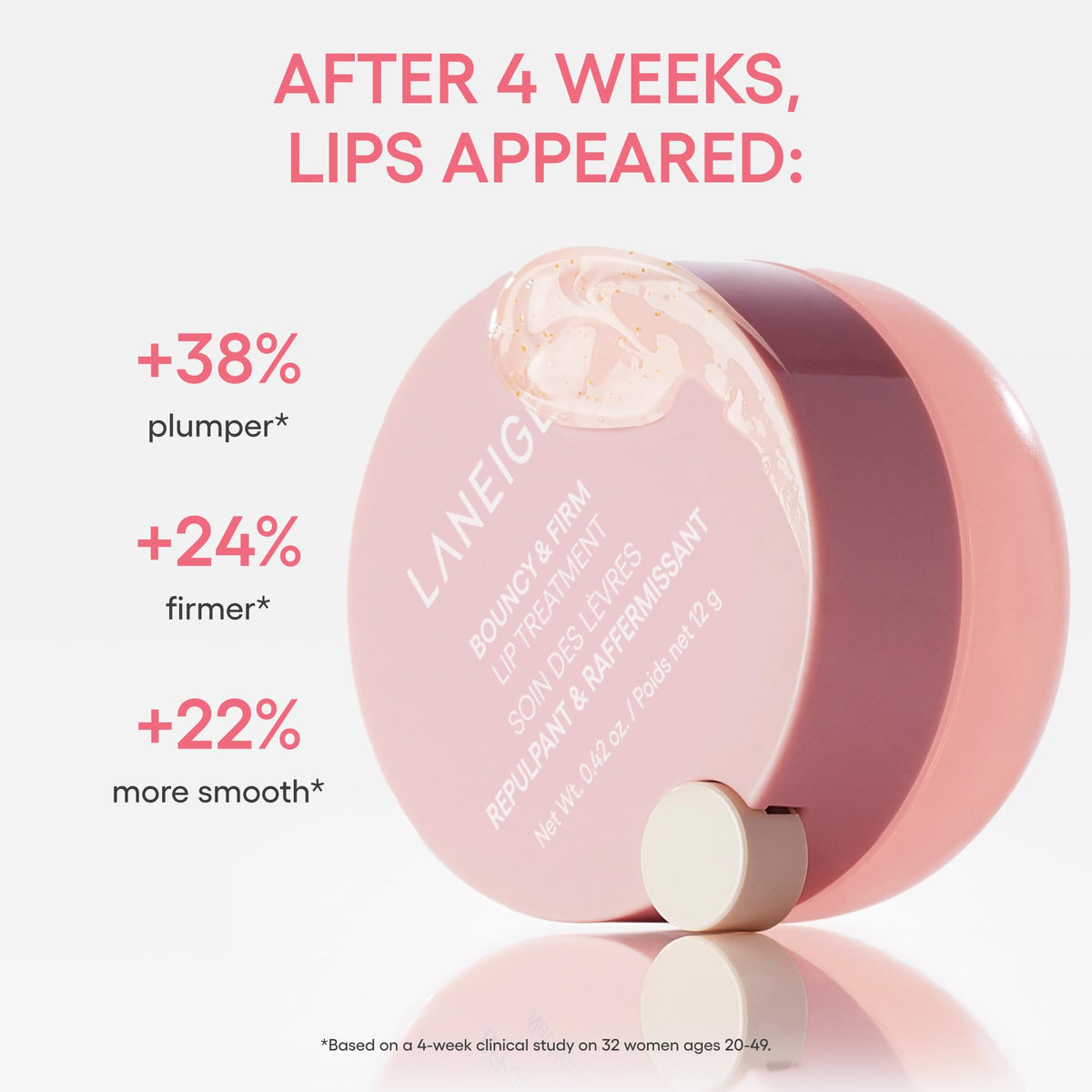 White Smoke LANEIGE Bouncy & Firm Plumping & Firming Lip Treatment