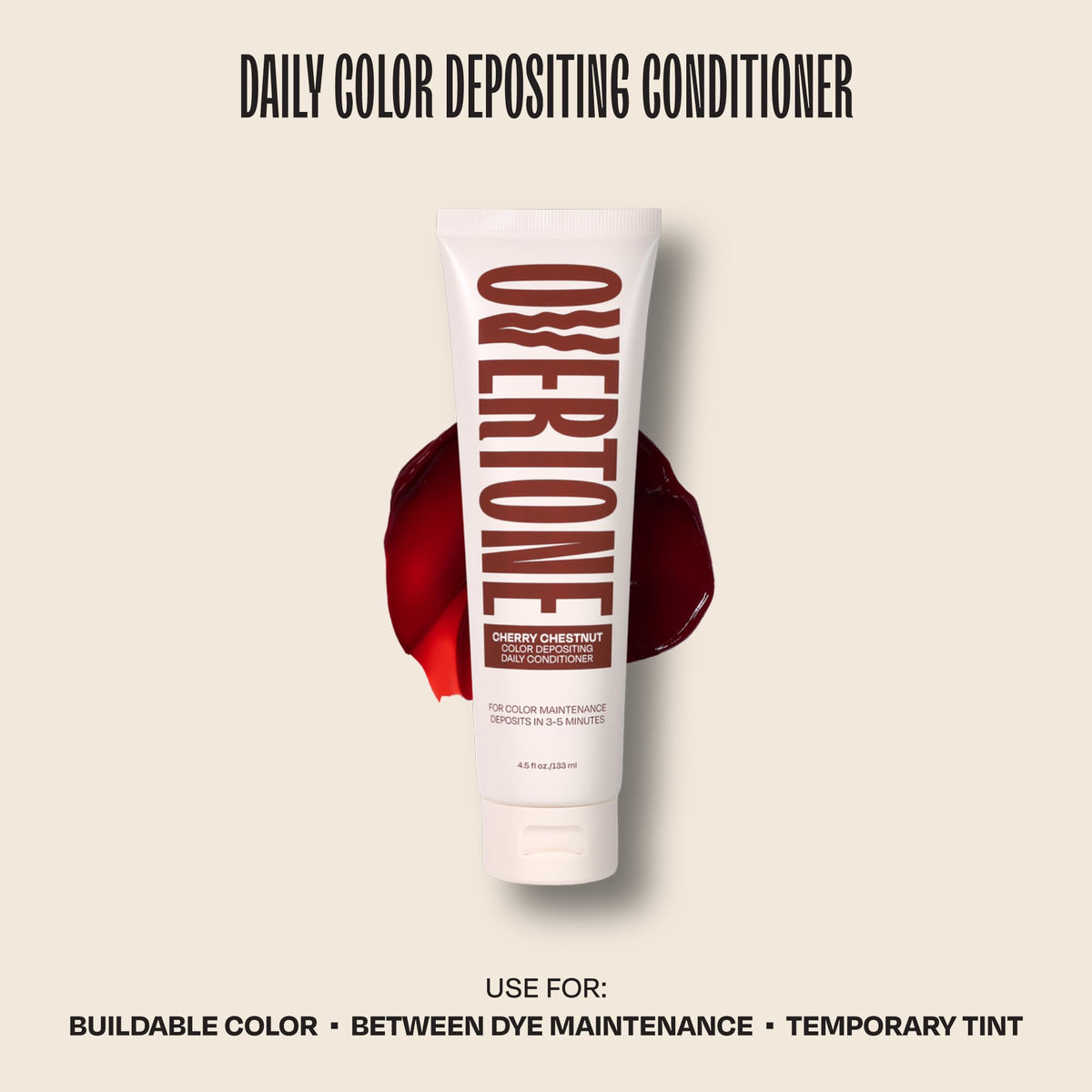 Antique White OVERTONE® Semi-Permanent Color Depositing Conditioner, Cherry Chestnut