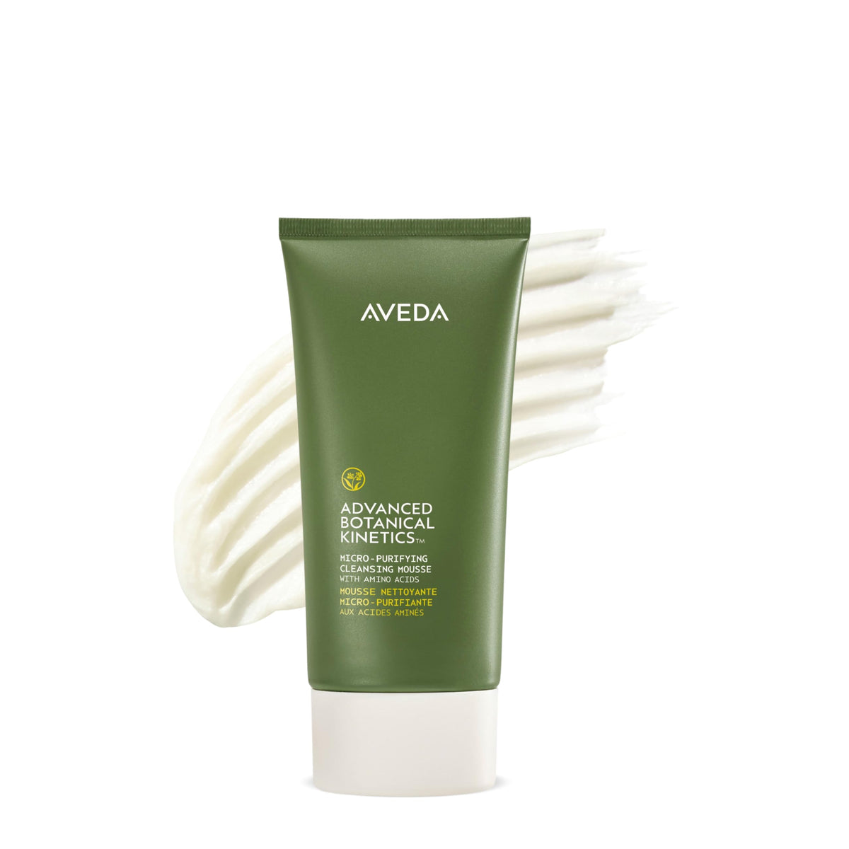 White Smoke Aveda Advanced Botanical Kinetics Micro-Purifying Cleansing Mousse | Removes makeup, excess oil, and impurities | Vegan | Full Size | 5 Fl Oz