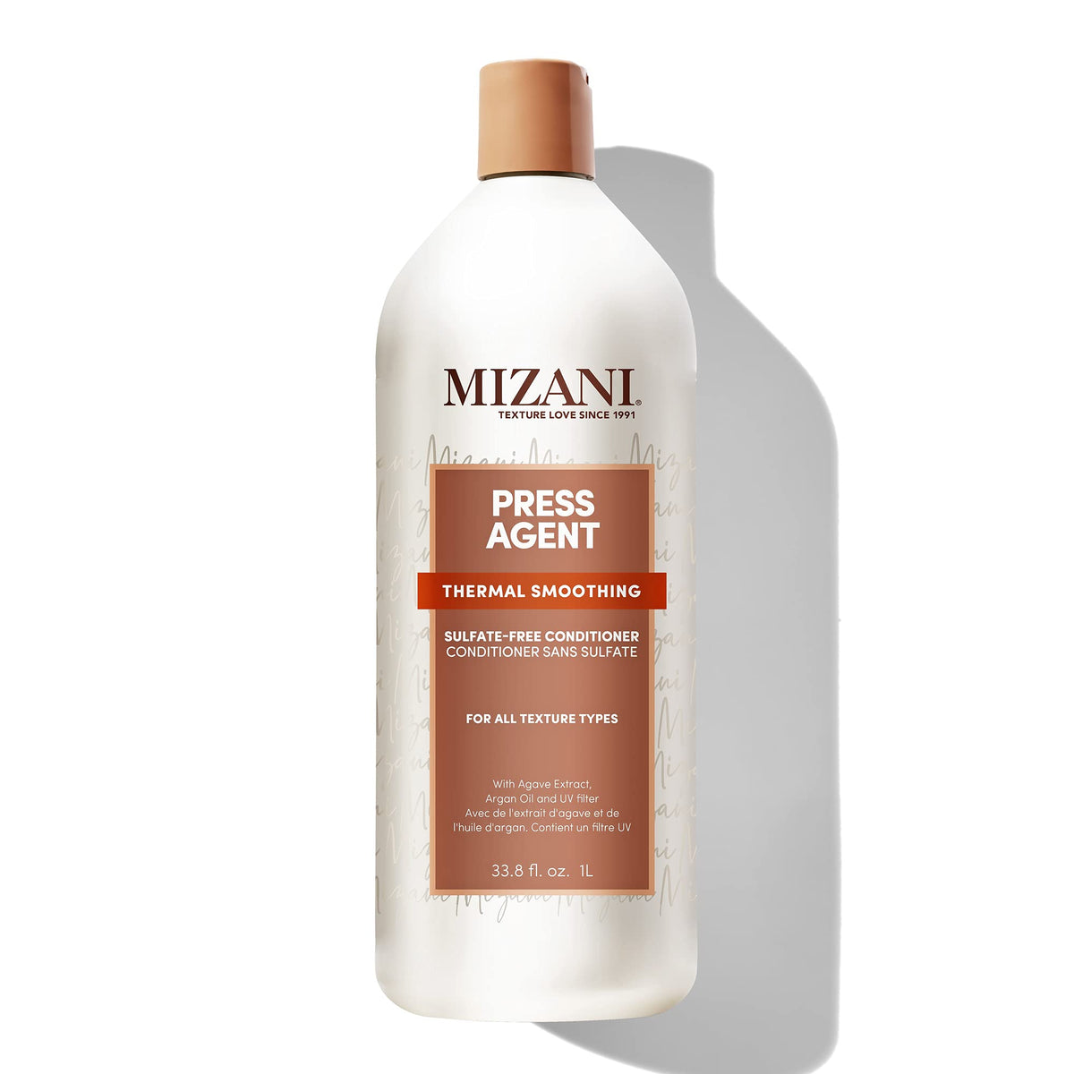White Smoke Mizani Press Agent Conditioner – For Dry & Frizzy Hair, 33.8 fl oz