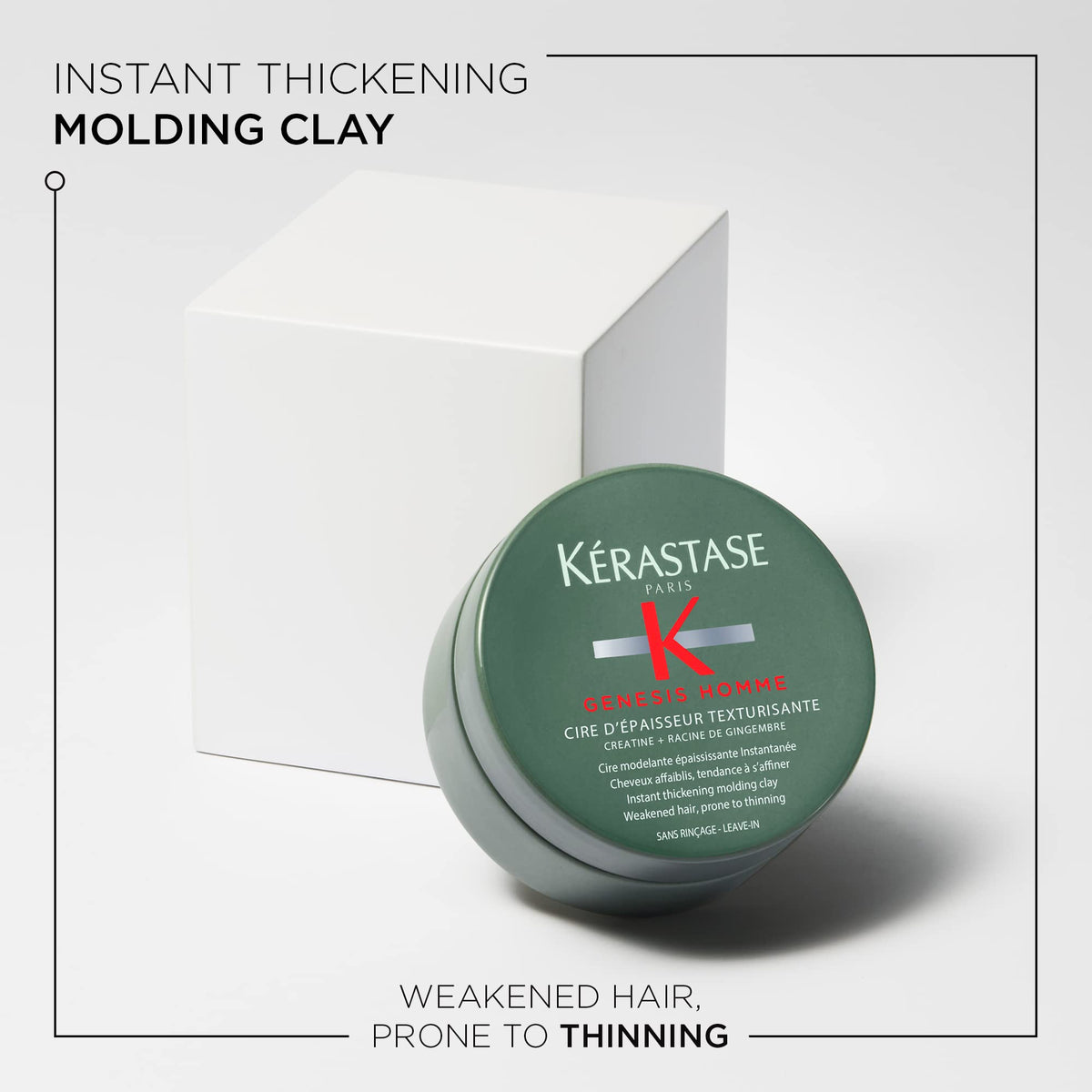 Lavender Kerastase Genesis Homme Wax Pomade – Light Hold for Men, 2.5 Fl Oz