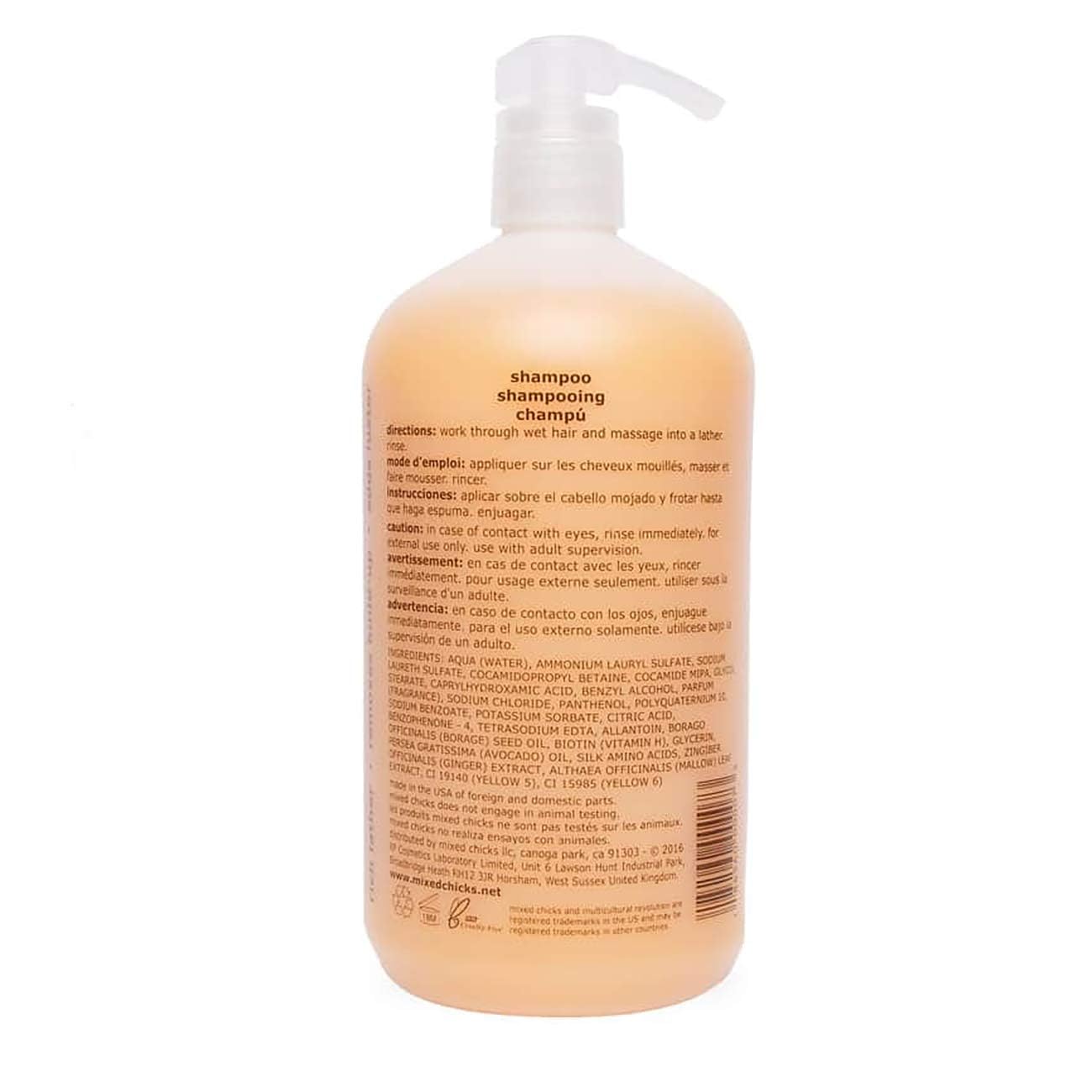 White Smoke Mixed Chicks Gentle Clarifying Shampoo Detangling Deep Conditioner, 33 fl. oz Each