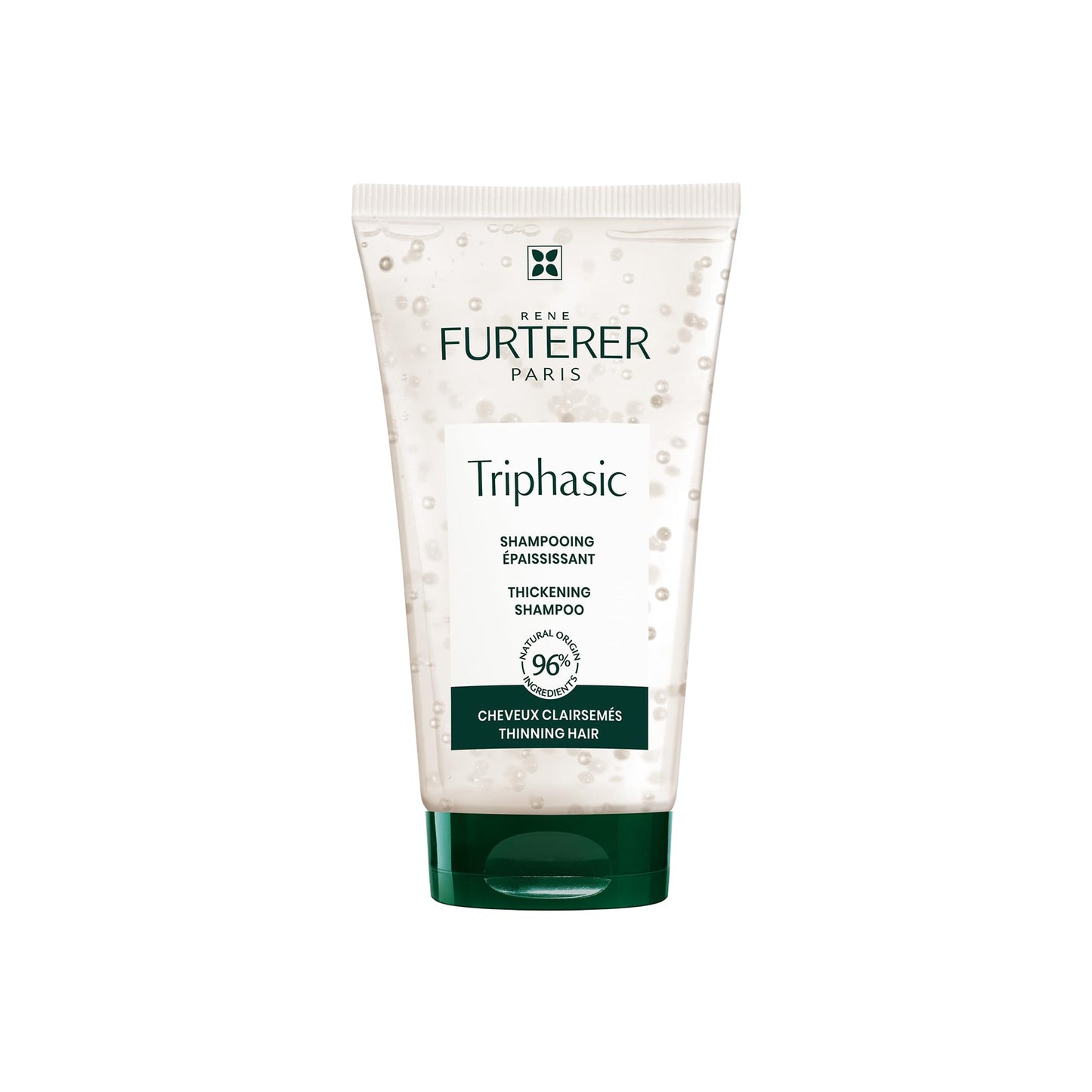 White Smoke Rene Furterer TRIPHASIC Thickening Shampoo – For Thinning Hair – Improves hair density & strength – Scalp Nutrition – Rosemary Oil - For Men & Women - Color Safe