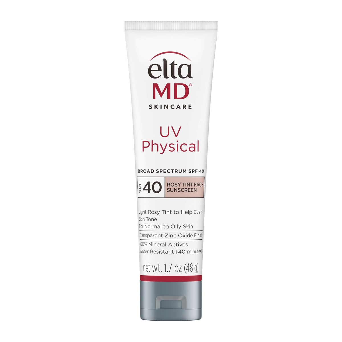 White Smoke EltaMD UV Physical Rosy Tinted 100% Mineral Face Sunscreen, SPF 40, 1.7 oz