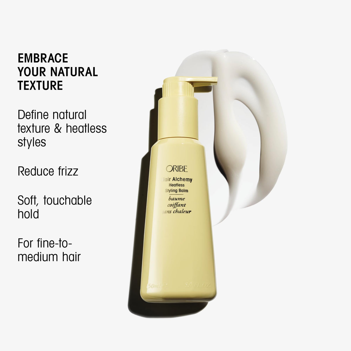 White Smoke Oribe Hair Alchemy Heatless Styling Balm - Strengthens Fragile Hair - 5oz